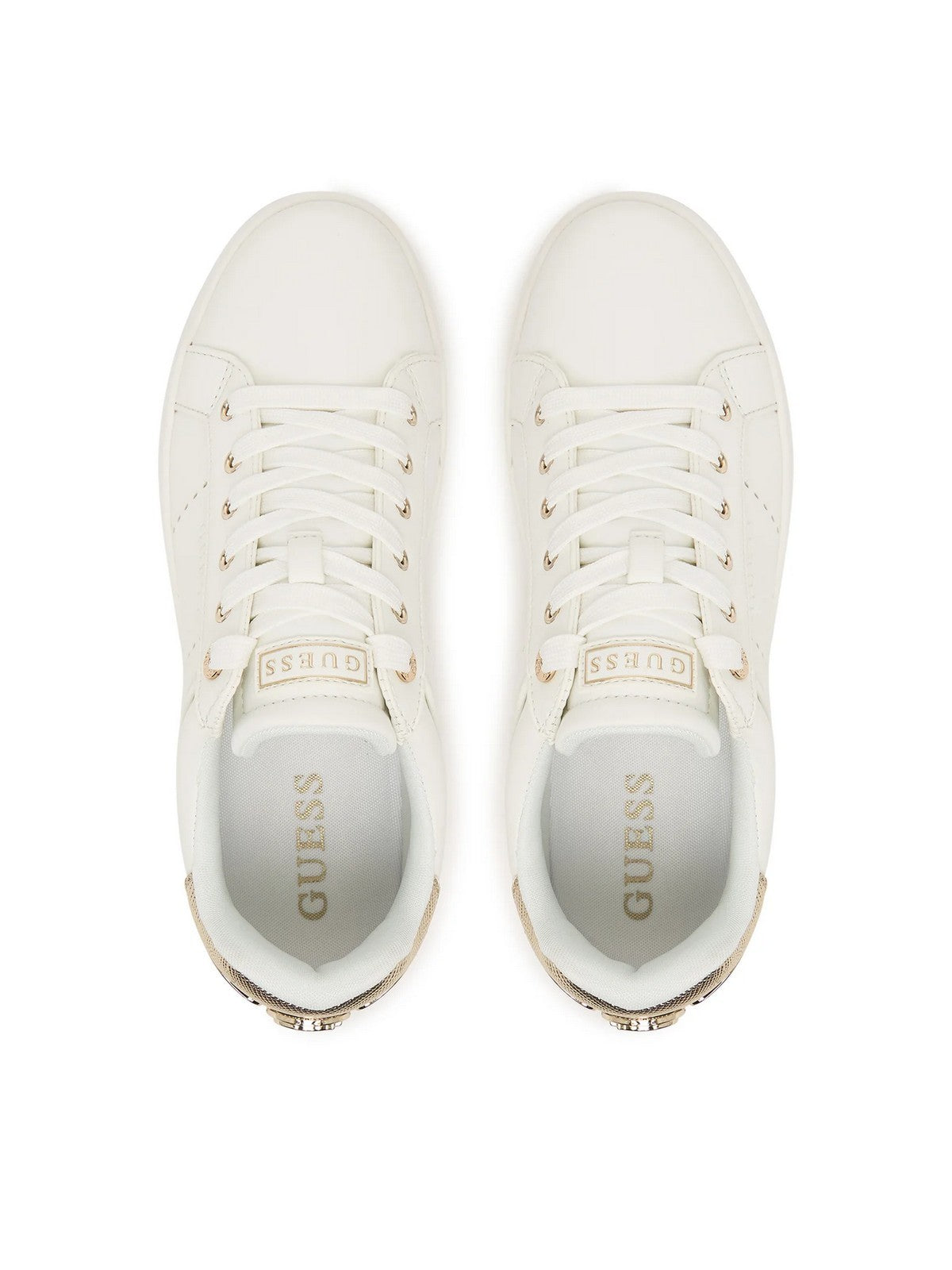 GUESS Sneaker Donna WESLI FLPWES ELE12 WHIGO WHITE GOLD