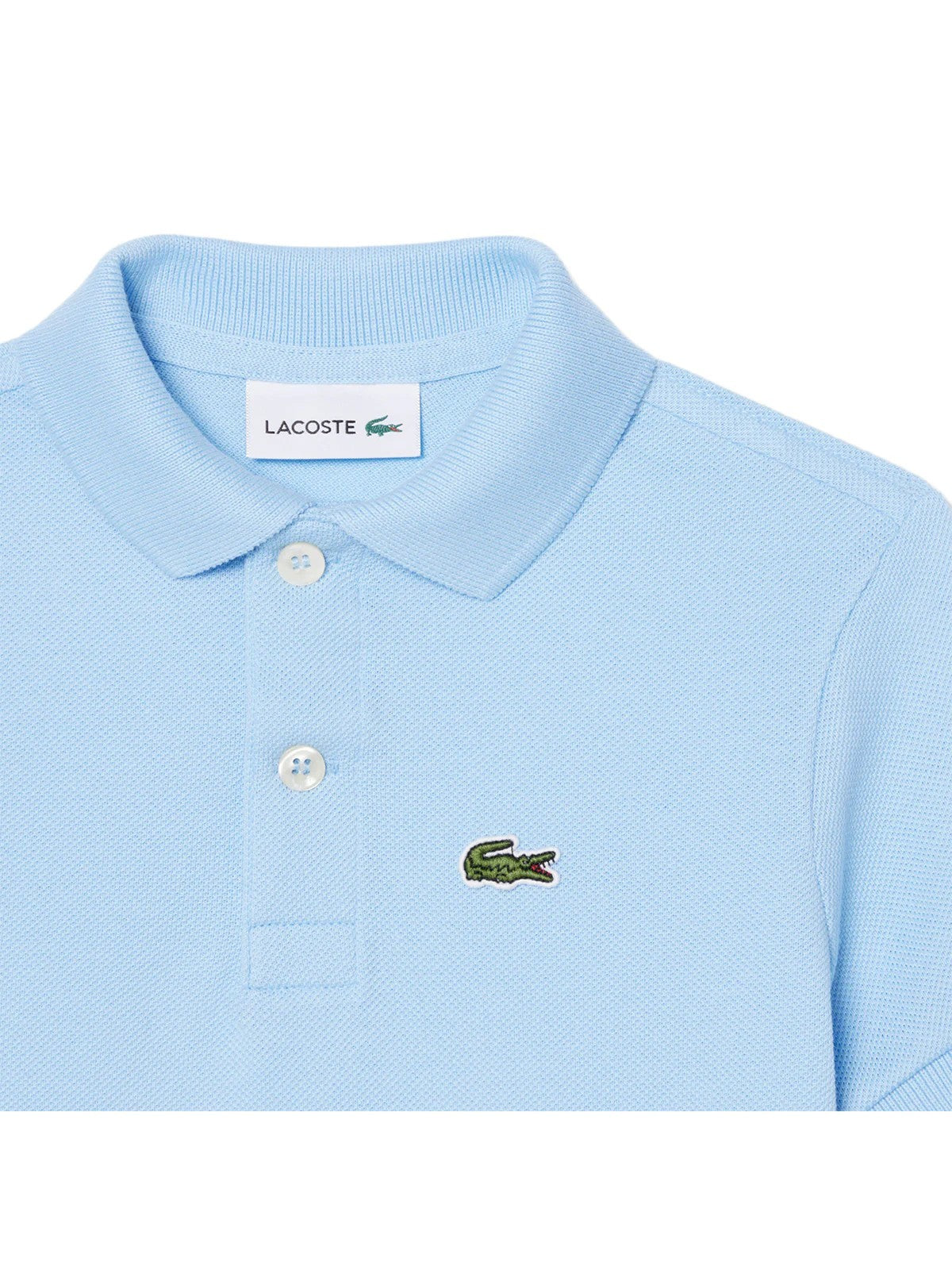 LACOSTE KIDS Polo Unisex bambino LCB NON-ORGANIC PETIT PIQUE PO 947354 HBP AZZURRO