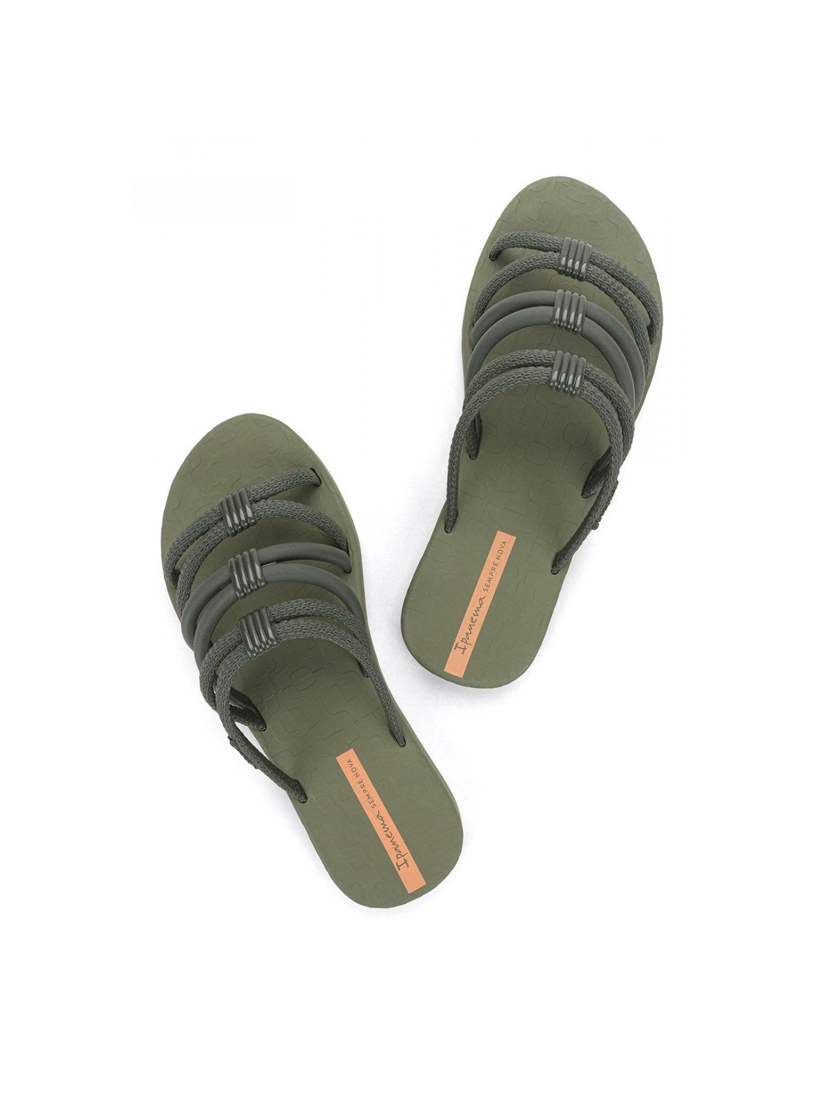 IPANEMA Ciabatta Donna IP.27237 BG827 MILITARY GREEN/ORANGE gioboutiqueweb