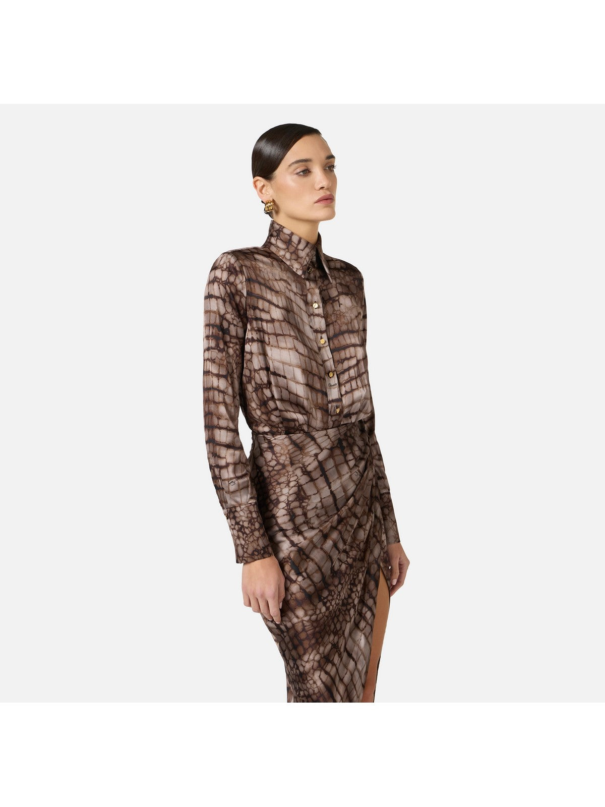 ELISABETTA FRANCHI Abito Donna AB89261E2 644 CACAO