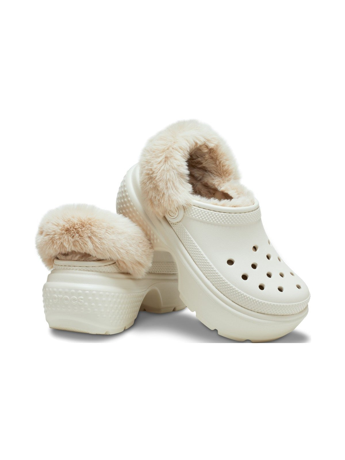 CROCS Ciabatta Donna Stomp Lined Clog 208546 STUC Beige gioboutiqueweb