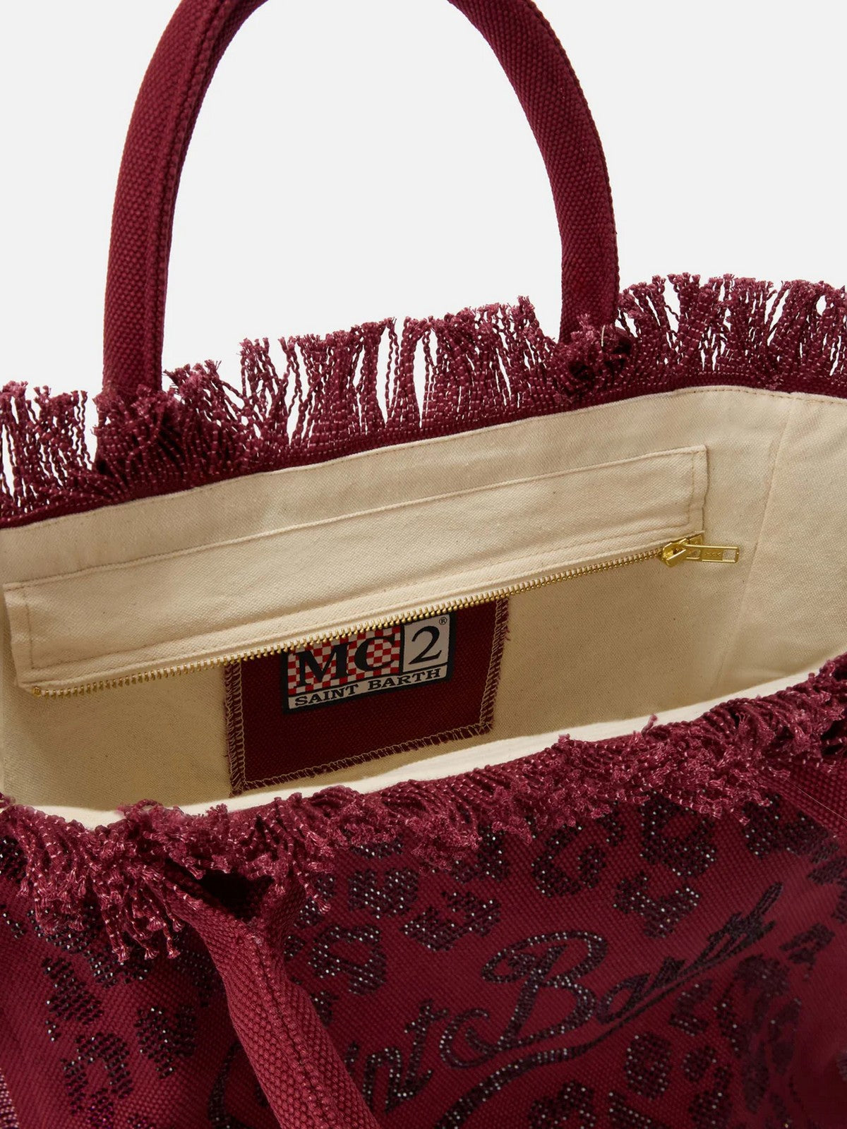 MC2 SAINT BARTH Borsa Donna VANITY 00269L STRASS LEOPARD 45