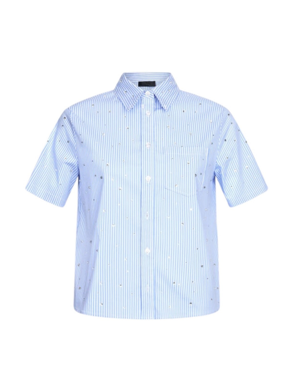 LIU JO BLACK Camicia Donna CA5018T2946 C3606 Blu gioboutiqueweb