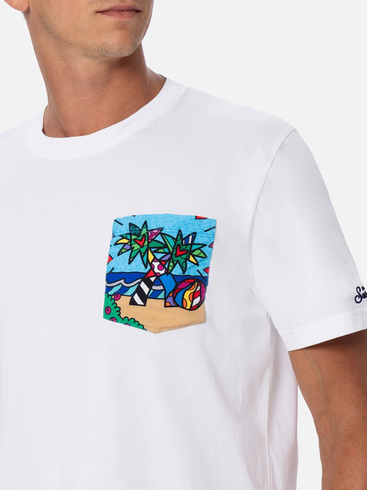 MC2 SAINT BARTH T-Shirt e Polo Uomo BLANCHE 04730F 01N MIAMI BEACH 31