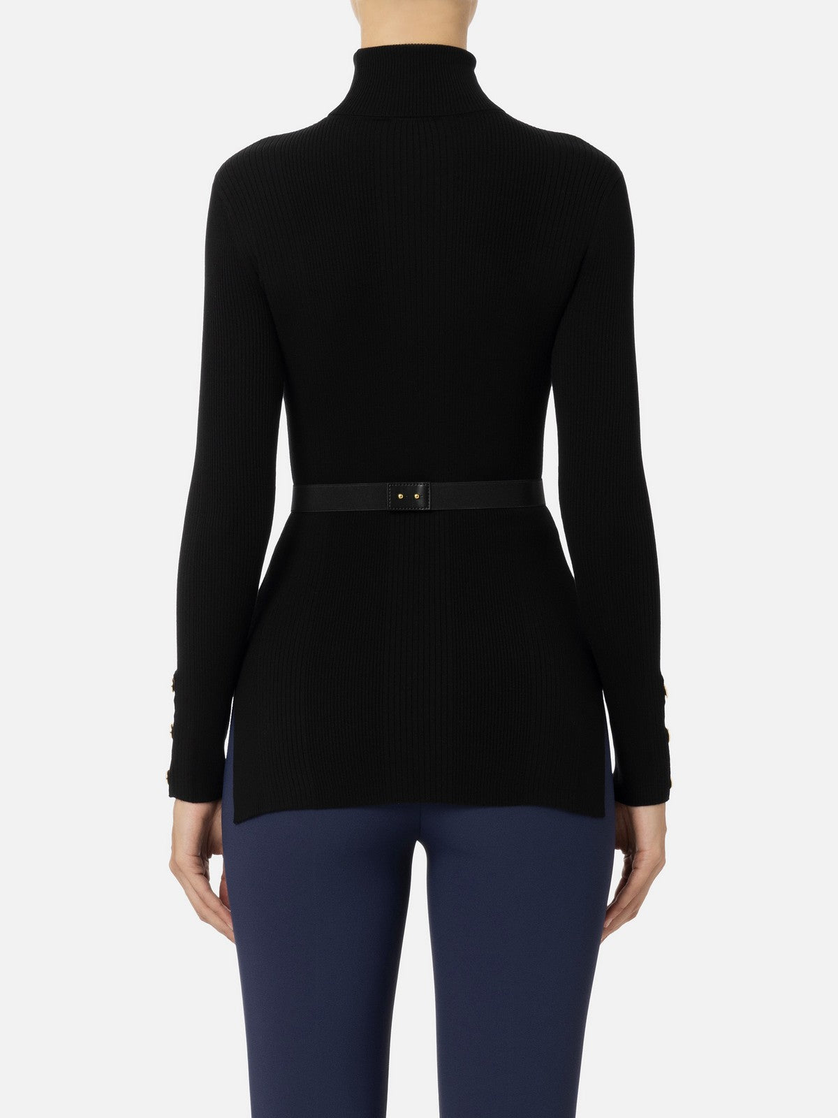 ELISABETTA FRANCHI Maglione Donna MK11B46E2 110 Nero gioboutiqueweb