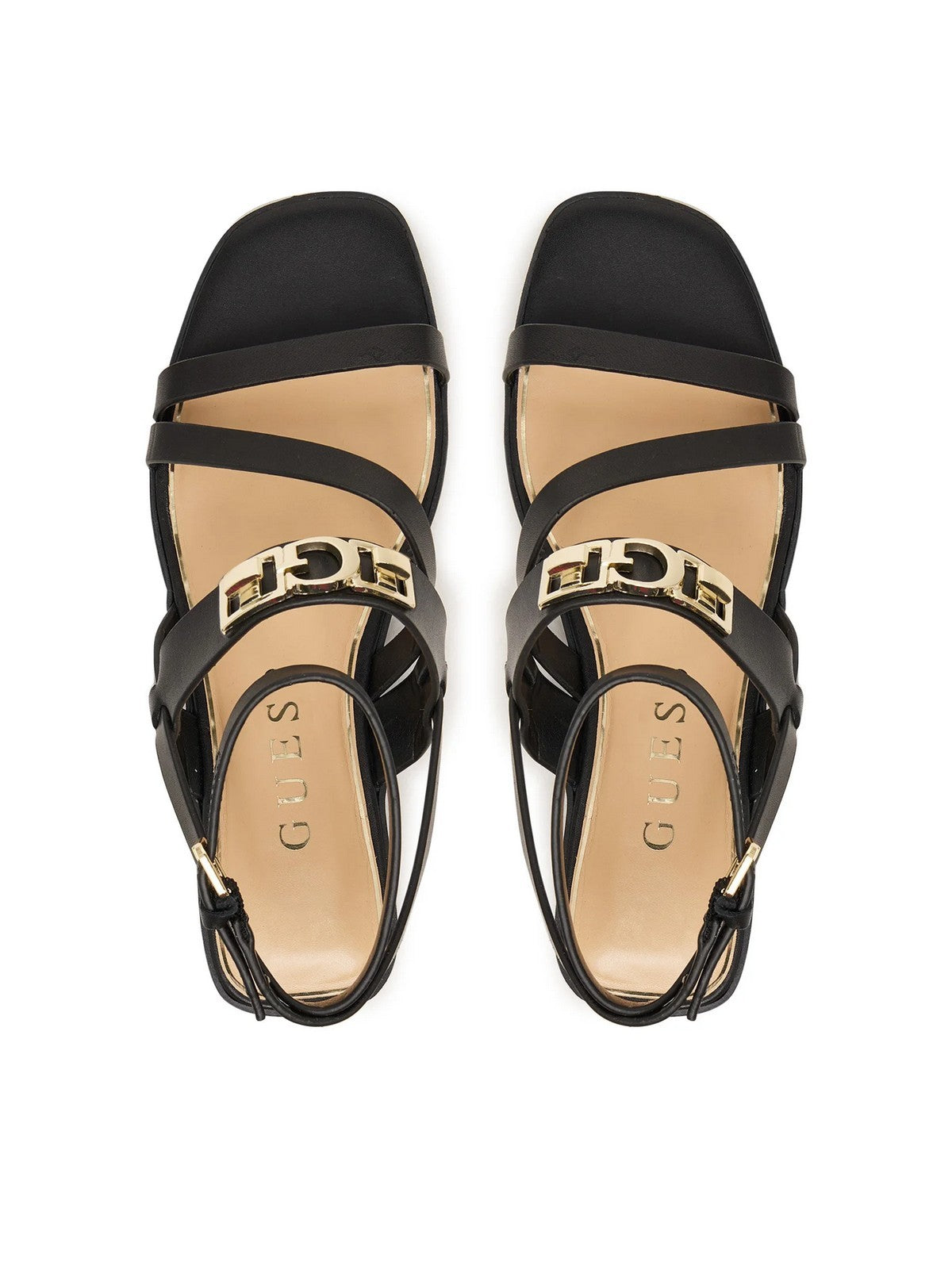 GUESS Sandalo Donna RULA FLJRUL LEA03 BLACK BLACK