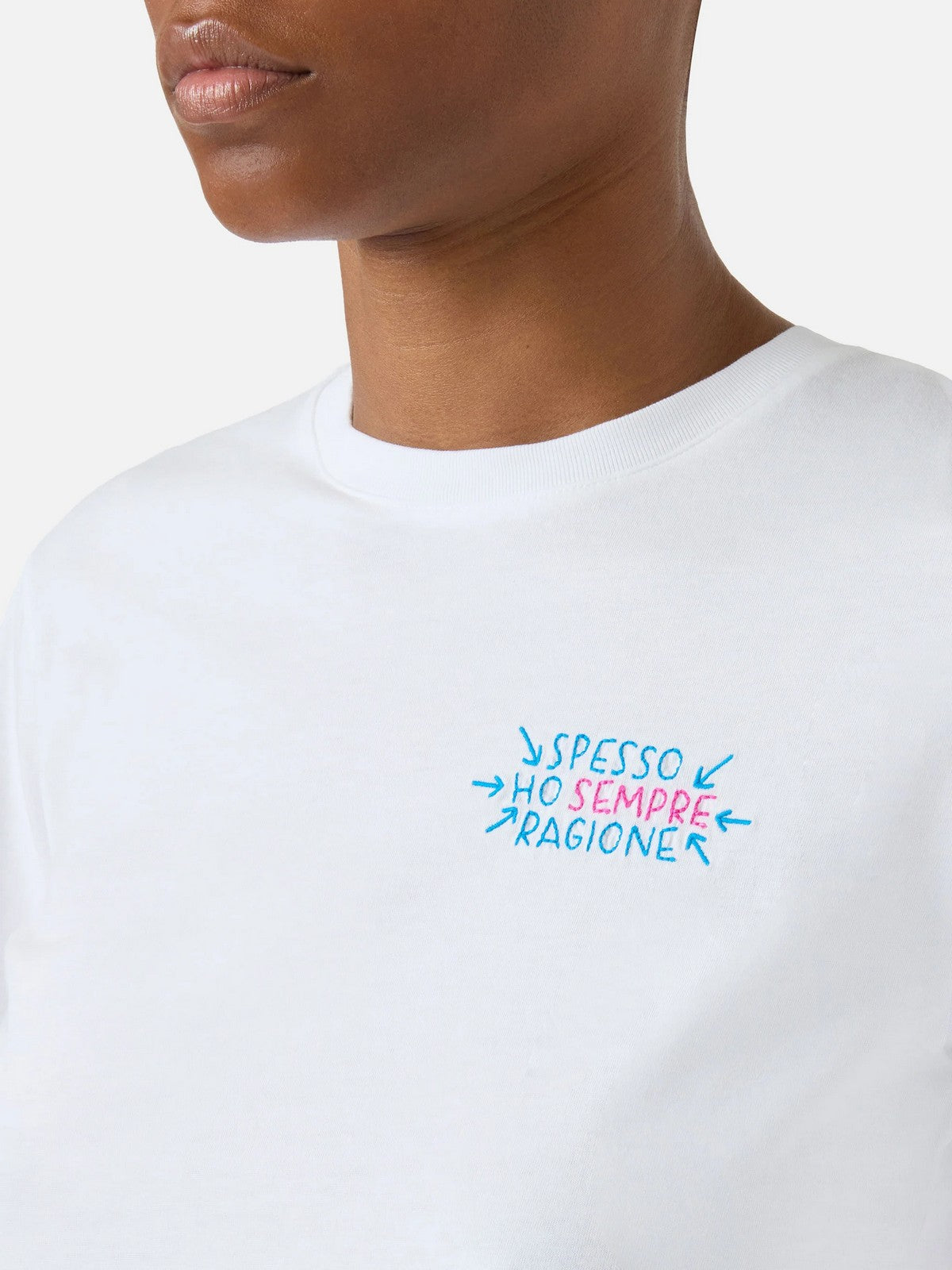 MC2 SAINT BARTH T-shirt Donna EMILIE 09158L SPESSO HO SEMPRE RAGIONE 01N EMB