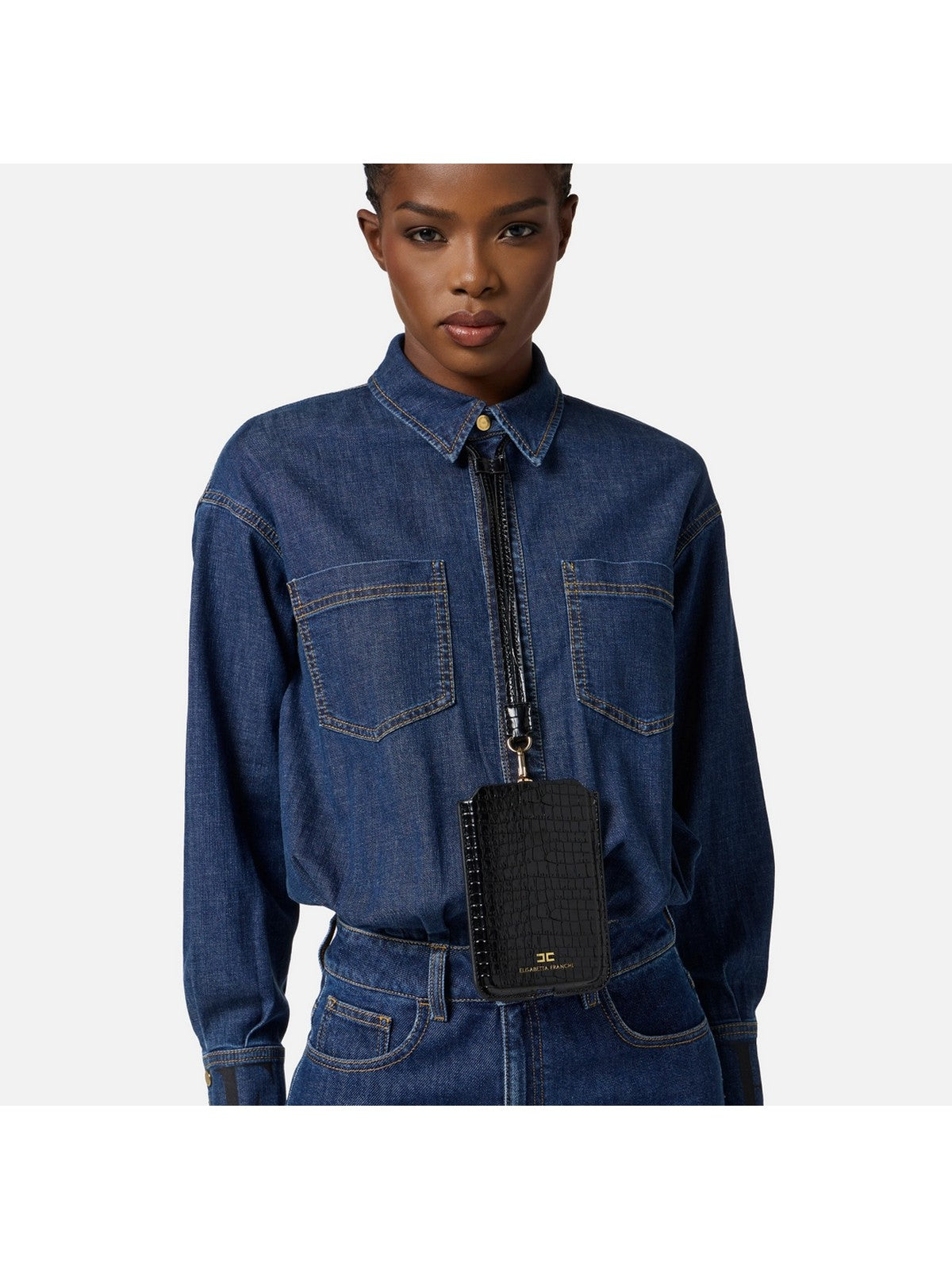 ELISABETTA FRANCHI Pochette Donna KE59A56E2 110 Nero gioboutiqueweb