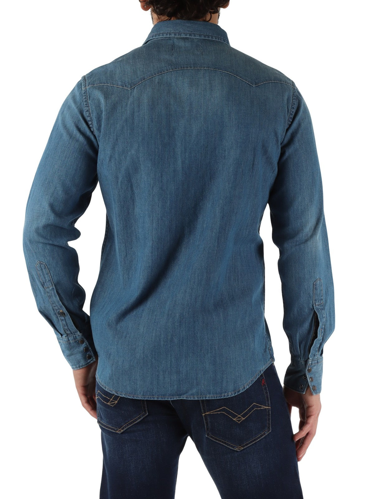 REPLAY Camicia Uomo M4023T00026C94A 009 MEDIUM BLUE