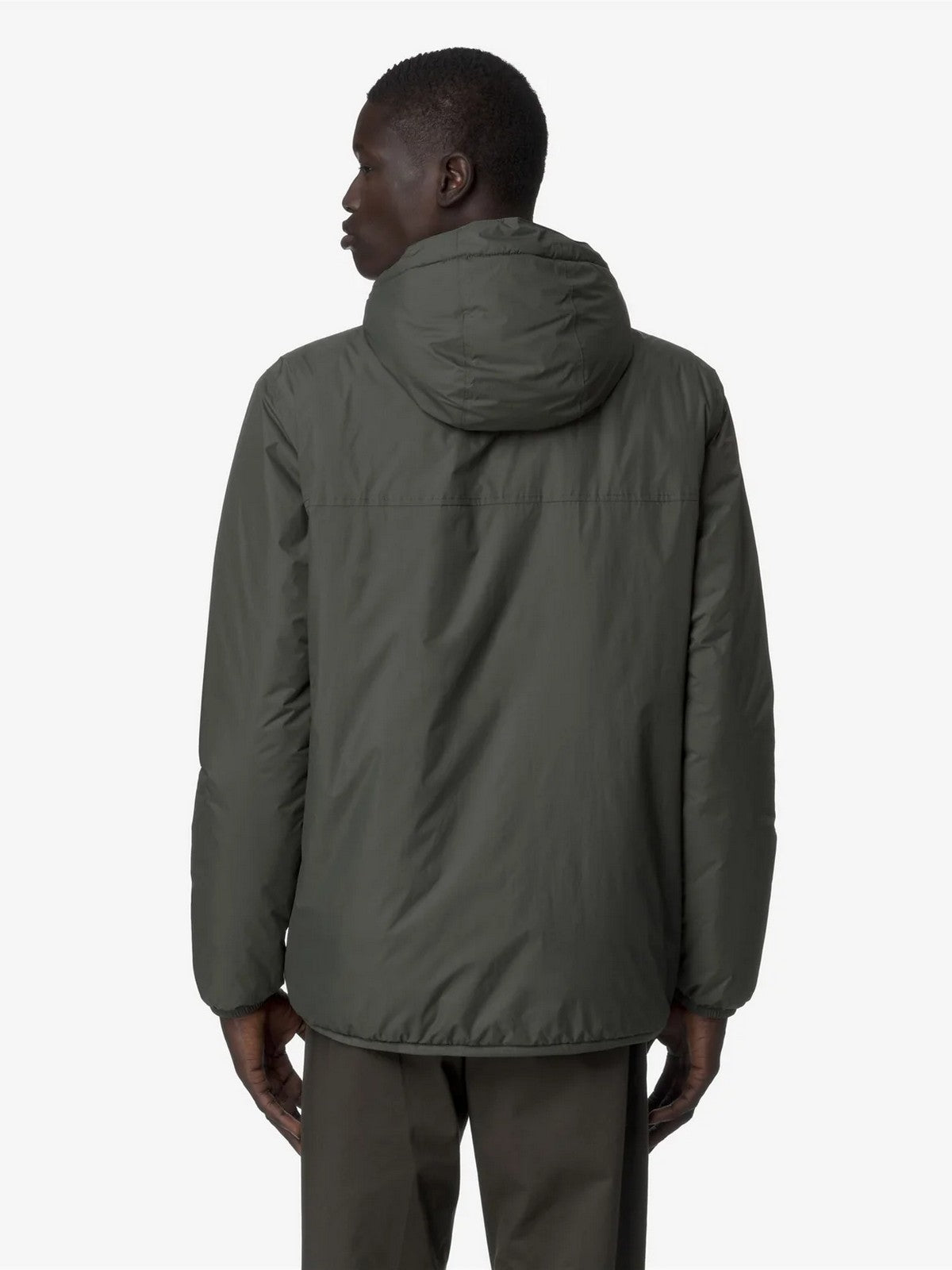 K-WAY Giubbino Uomo LE VRAI 4.0 CLAUDE ORSETTO K21515W WMR GREEN BLACKISH