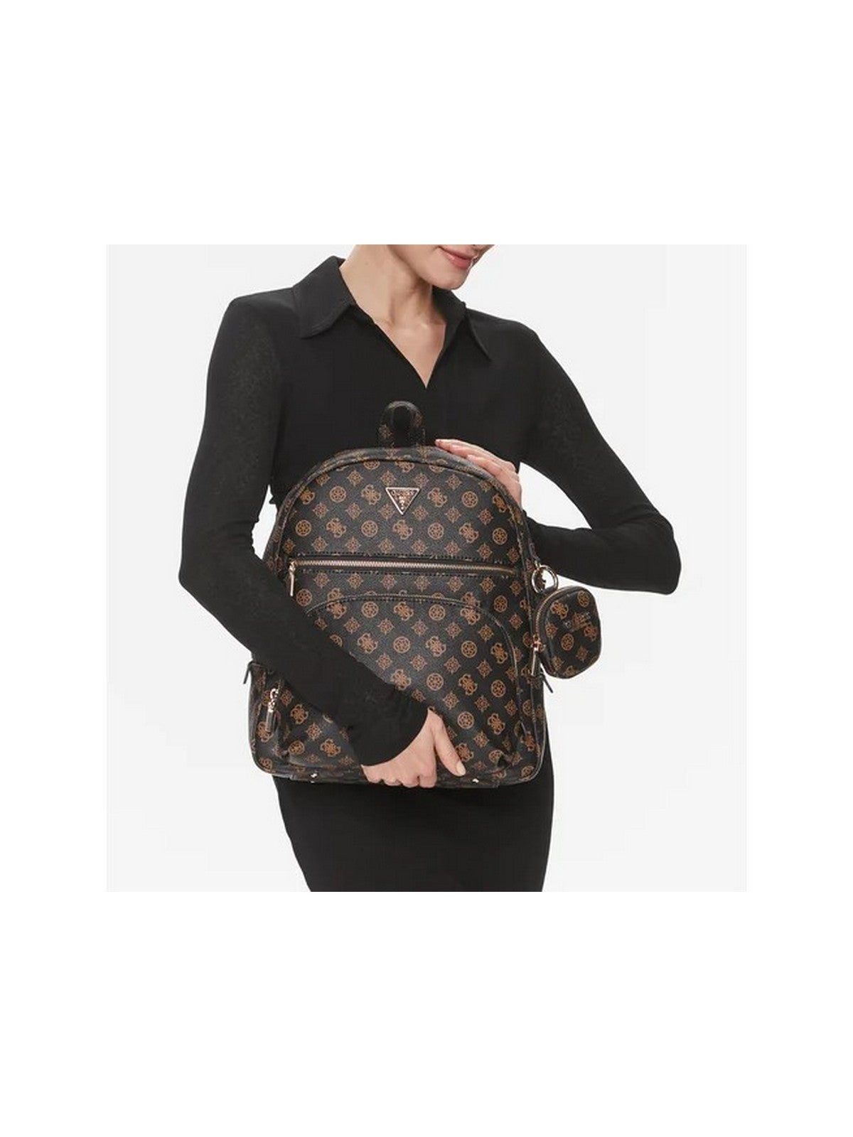 GUESS Zaino Donna Power Play Tech Tote HWPG90 06330 MLO Marrone gioboutiqueweb