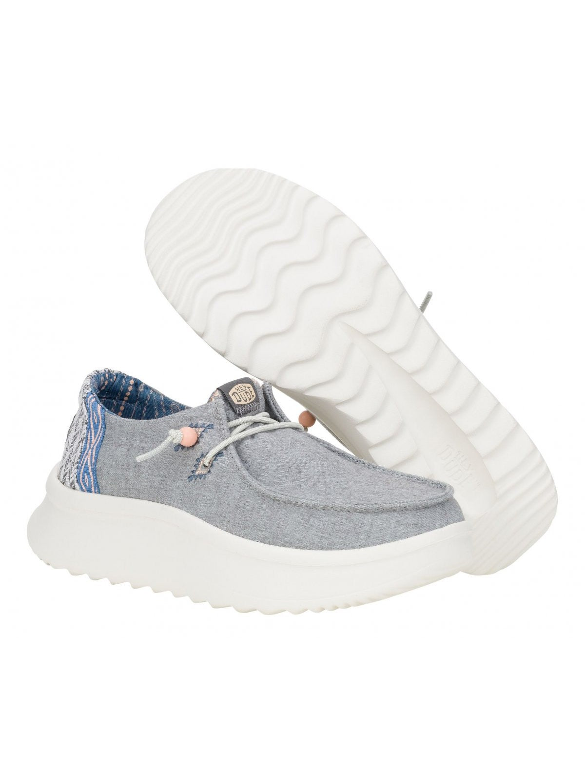 HEY DUDE Mocassino Donna HD.41946 030 GREY gioboutiqueweb