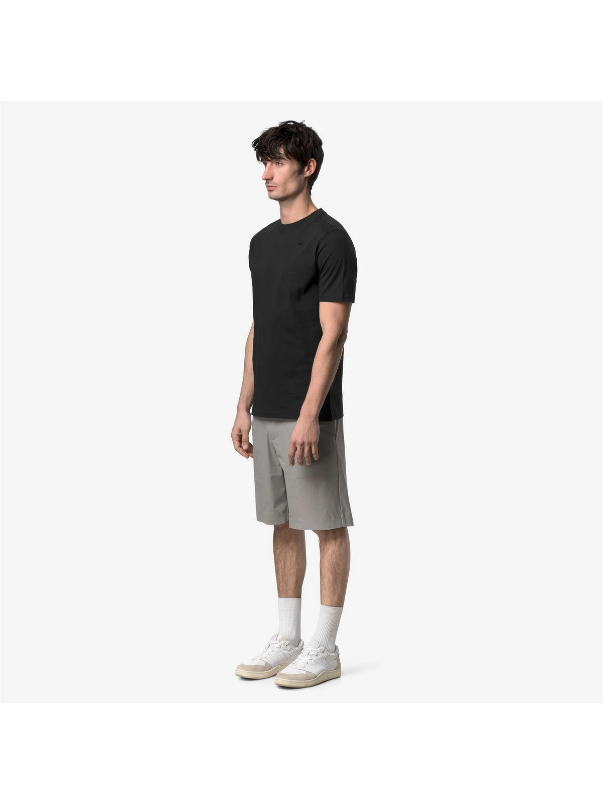 K-WAY T-shirt Uomo ODOM JERSEY MICRO LETTERING K81489W USY BLACK PURE - BLACK P