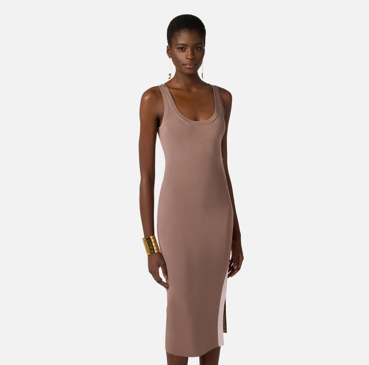 ELISABETTA FRANCHI Abito Donna AM03S61E2 727 ARGILLA/BURRO