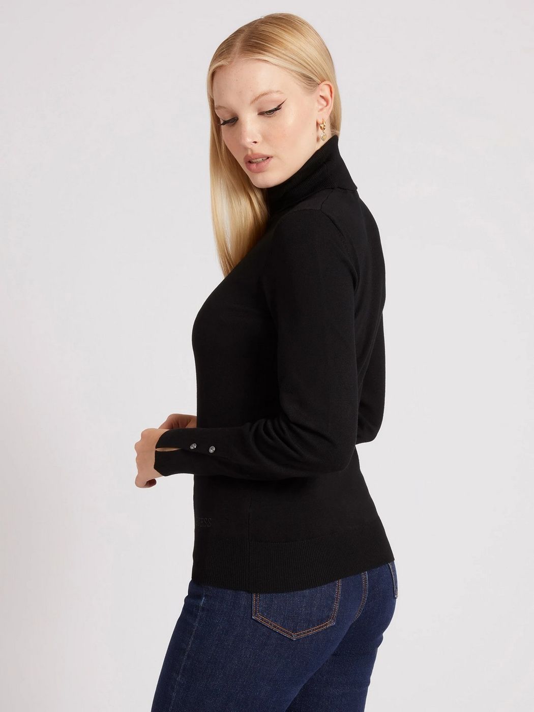 GUESS Maglione dolcevita Donna W2BR53 Z2V62 JBLK Nero