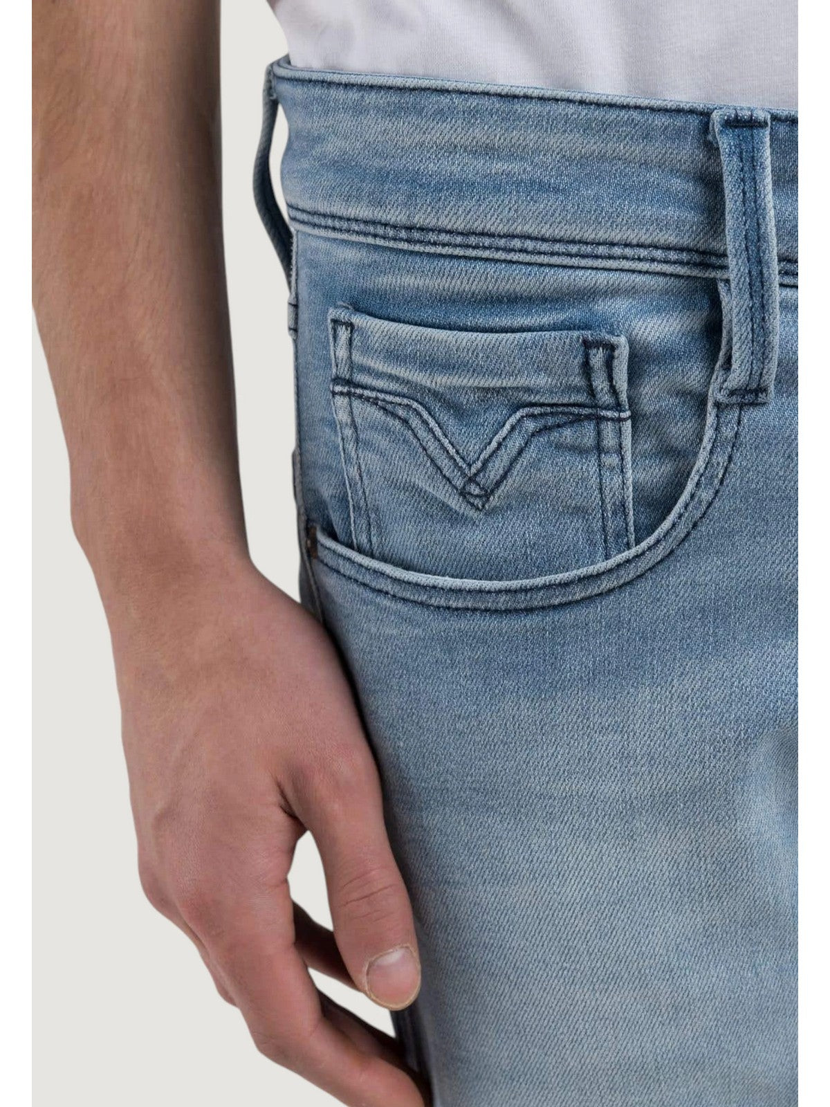 REPLAY Jeans Uomo ANBASS M914Y000261C42 010 LIGHT BLUE