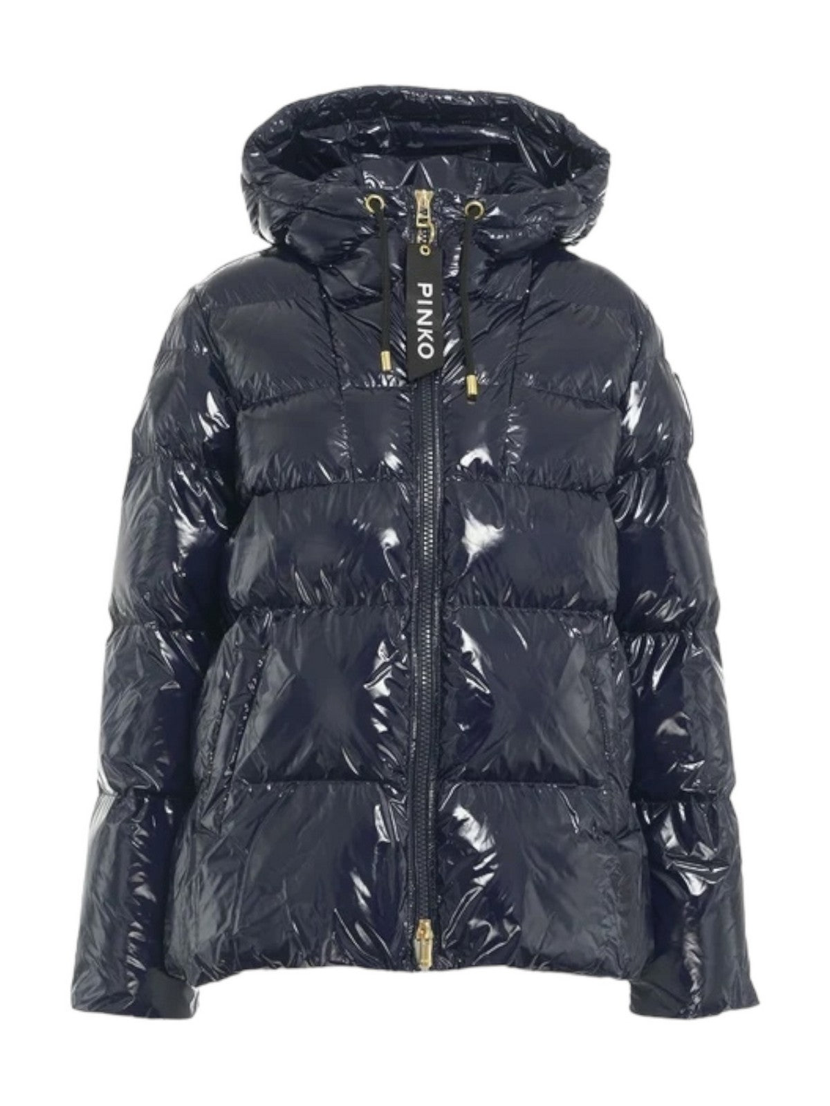 PINKO Piumino Donna Eleodoro Caban Crystal Nylon C 101597-A11K G02 Blu gioboutiqueweb