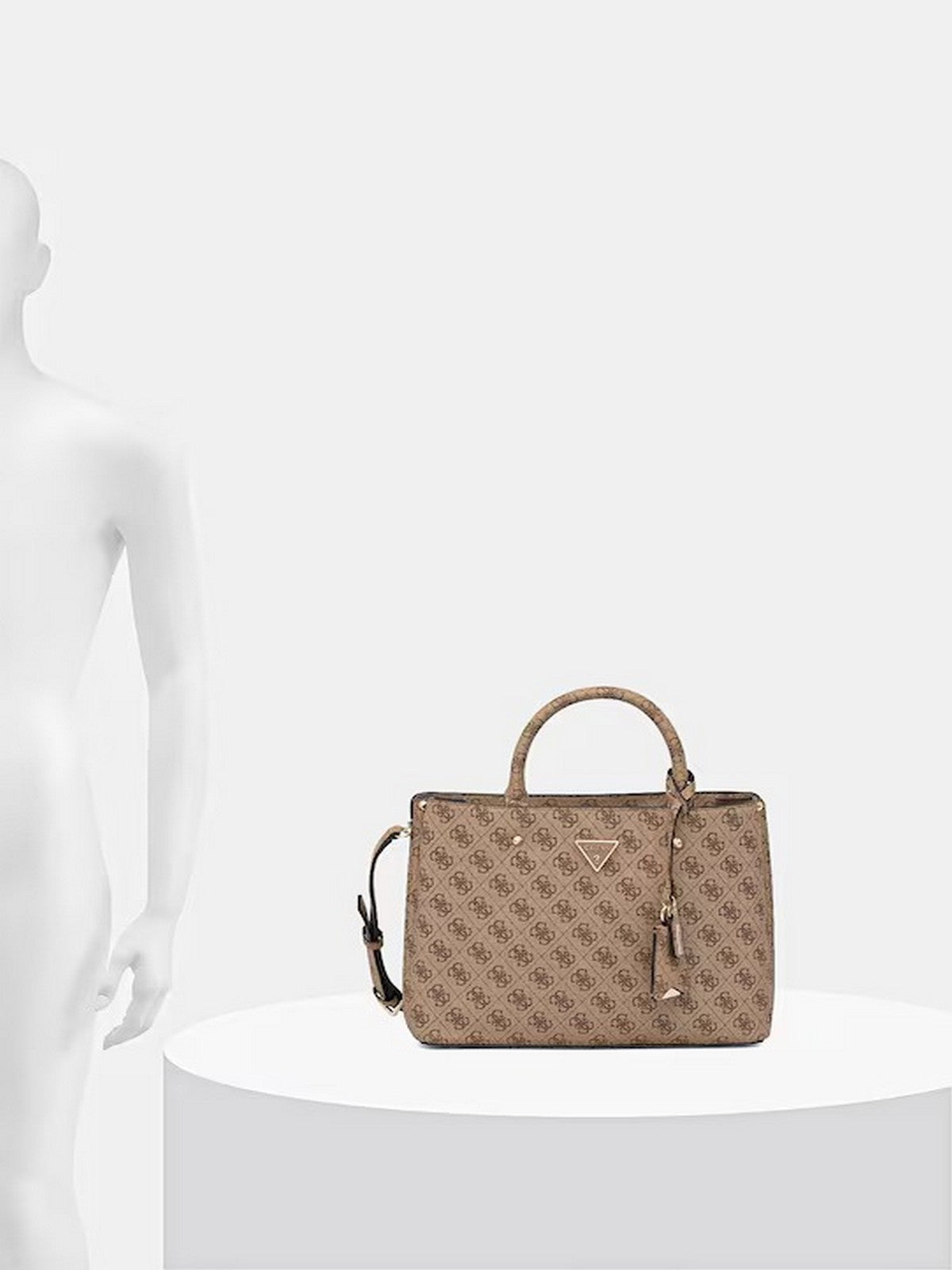 GUESS Borsa Donna MERIDIAN II GIRLFRIEND SATCHEL HWSG69 74060 LTL LATTE LOGO