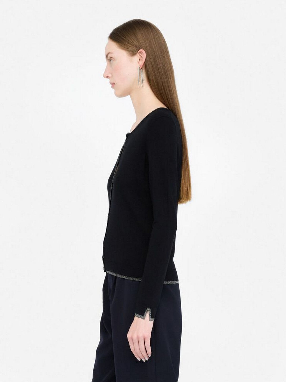 LIU JO WHITE Cardigan Donna MF5225MS49I 22222 Nero