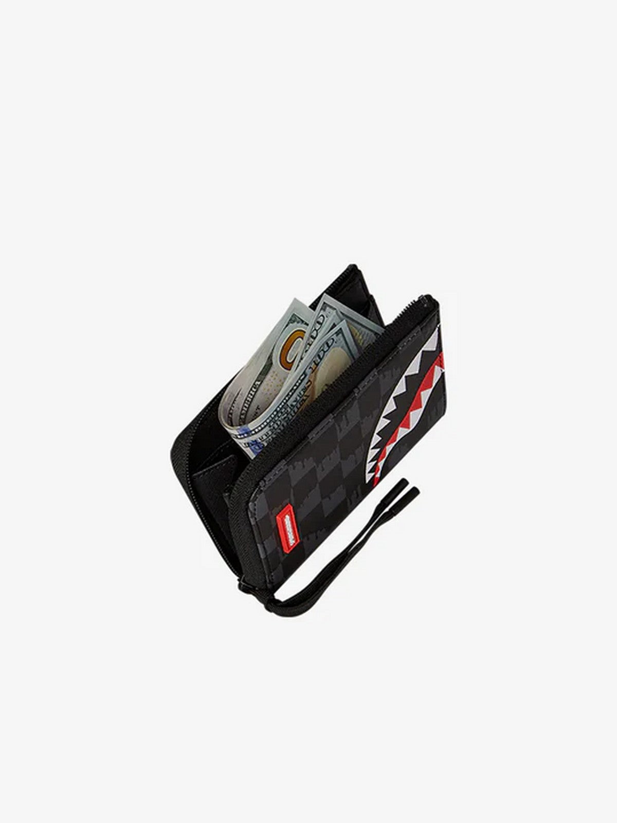 SPRAYGROUND Portafoglio Uomo DRIP CHECK SHARK WALLET 910W6575NSZ Nero gioboutiqueweb