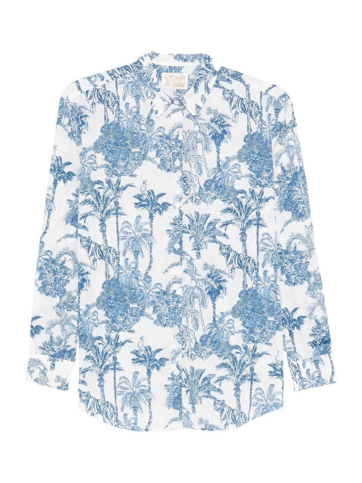 MC2 SAINT BARTH Camicia Donna BRIGITTE 01288L COTTON JUNGLE OCEANIA 01