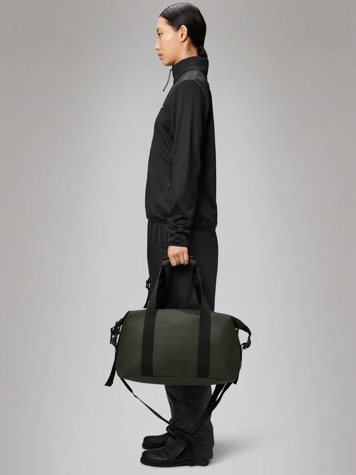 RAINS Borsa Unisex adulto Hilo Weekend Bag Small W3 14220 03 Green GREEN