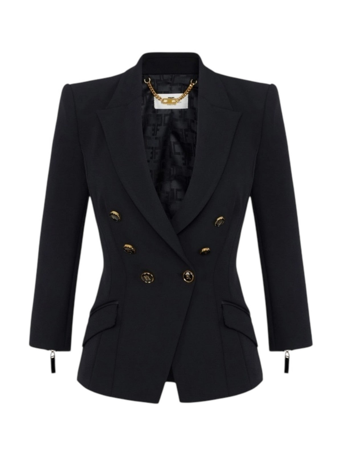 ELISABETTA FRANCHI Giacca Donna GI17456E2 110 Nero gioboutiqueweb