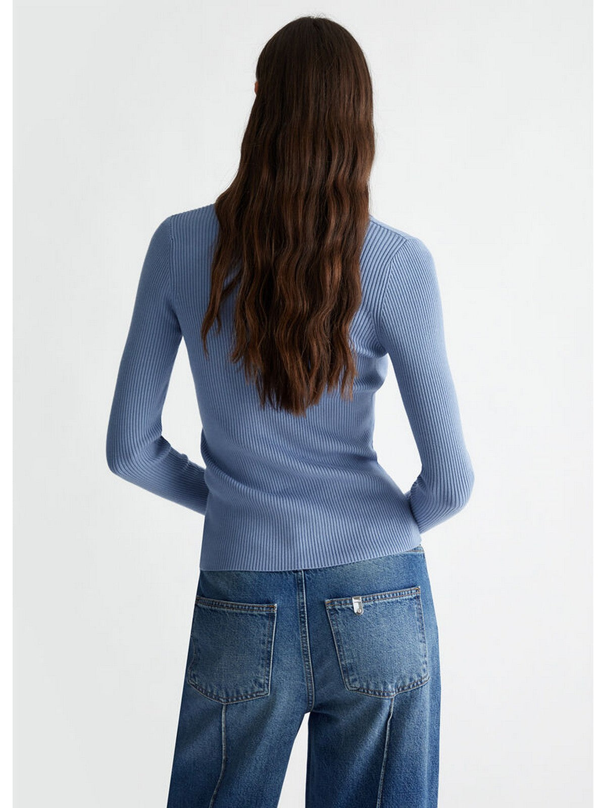 LIU JO WHITE Maglia Donna WF4016MS49I 74021 Blu gioboutiqueweb