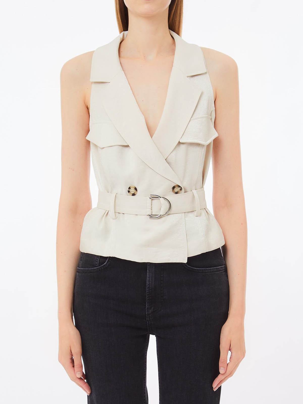 LIU JO WHITE Gilet Donna WA5422T3406 20304 Bianco gioboutiqueweb