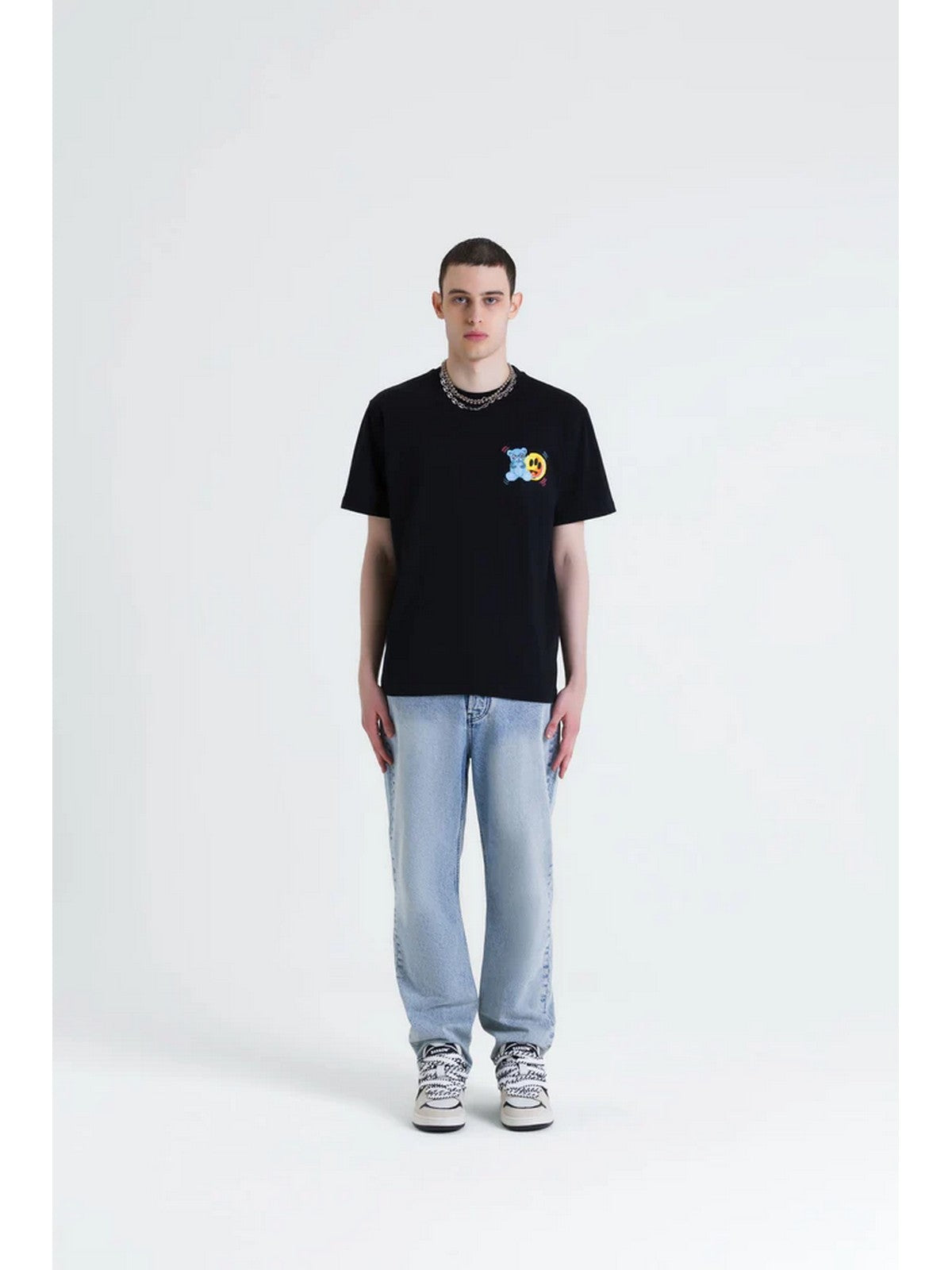 BARROW T-shirt Uomo S5BWUATH058 110 Nero gioboutiqueweb