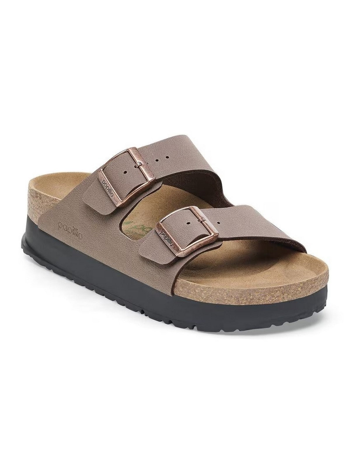 BIRKENSTOCK Sandalo Donna Arizona Platform mocca veg, Birko Flor 1027417 Marrone gioboutiqueweb