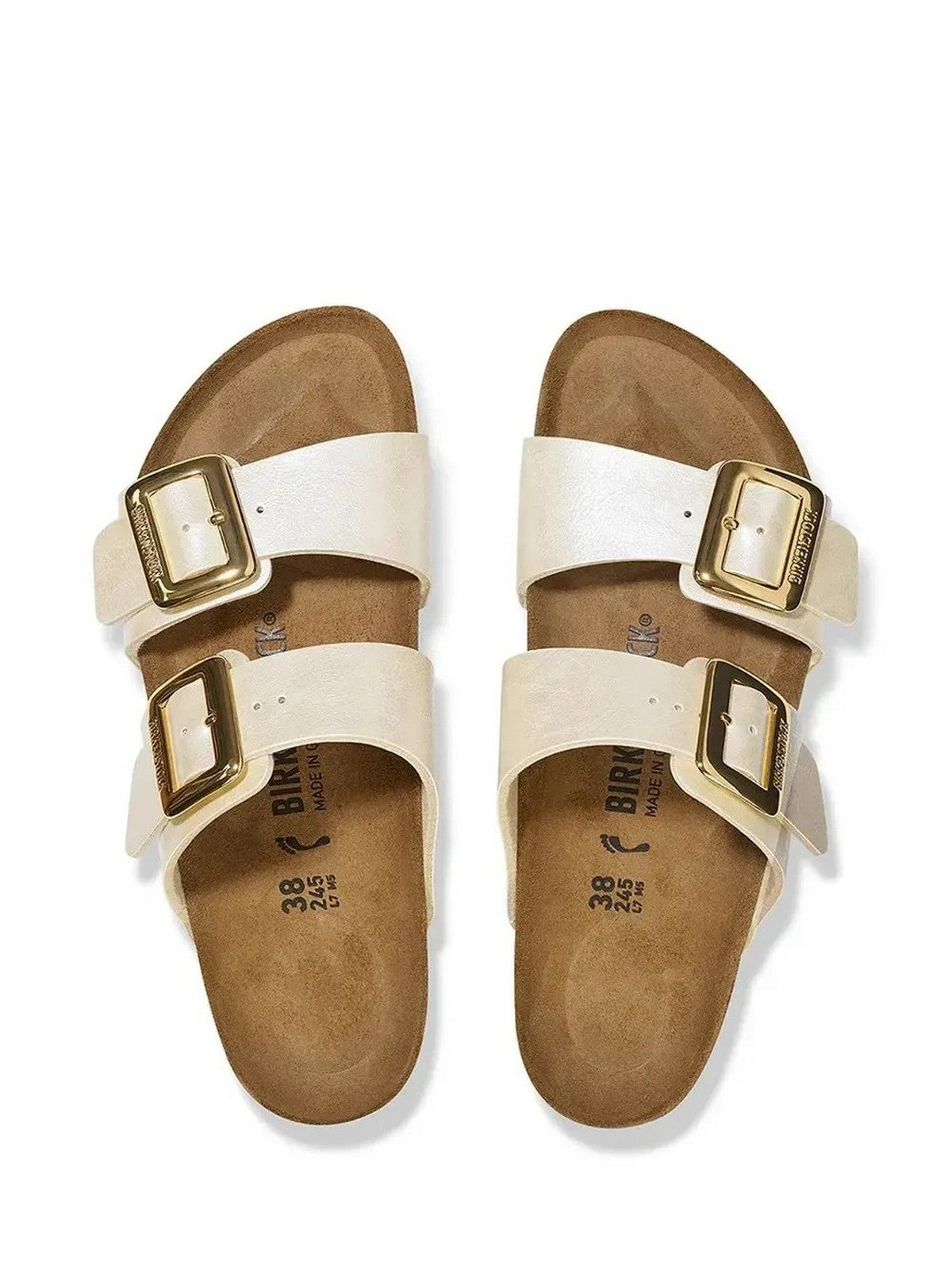 BIRKENSTOCK Sandalo Donna Sydney CB graceful pearl white, Birko Flor 1029492 Bianco gioboutiqueweb