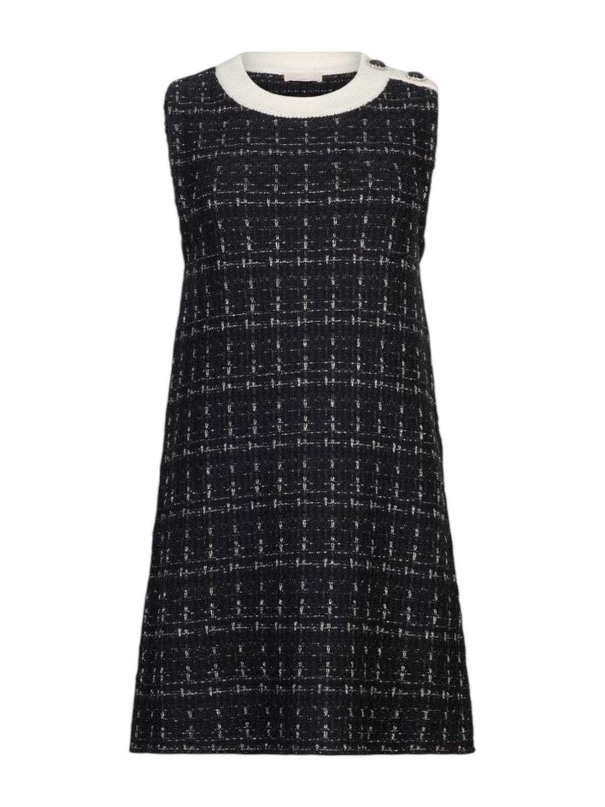 LIU JO WHITE Abito Donna MF5057MA25R P9017 Black metal fantasy