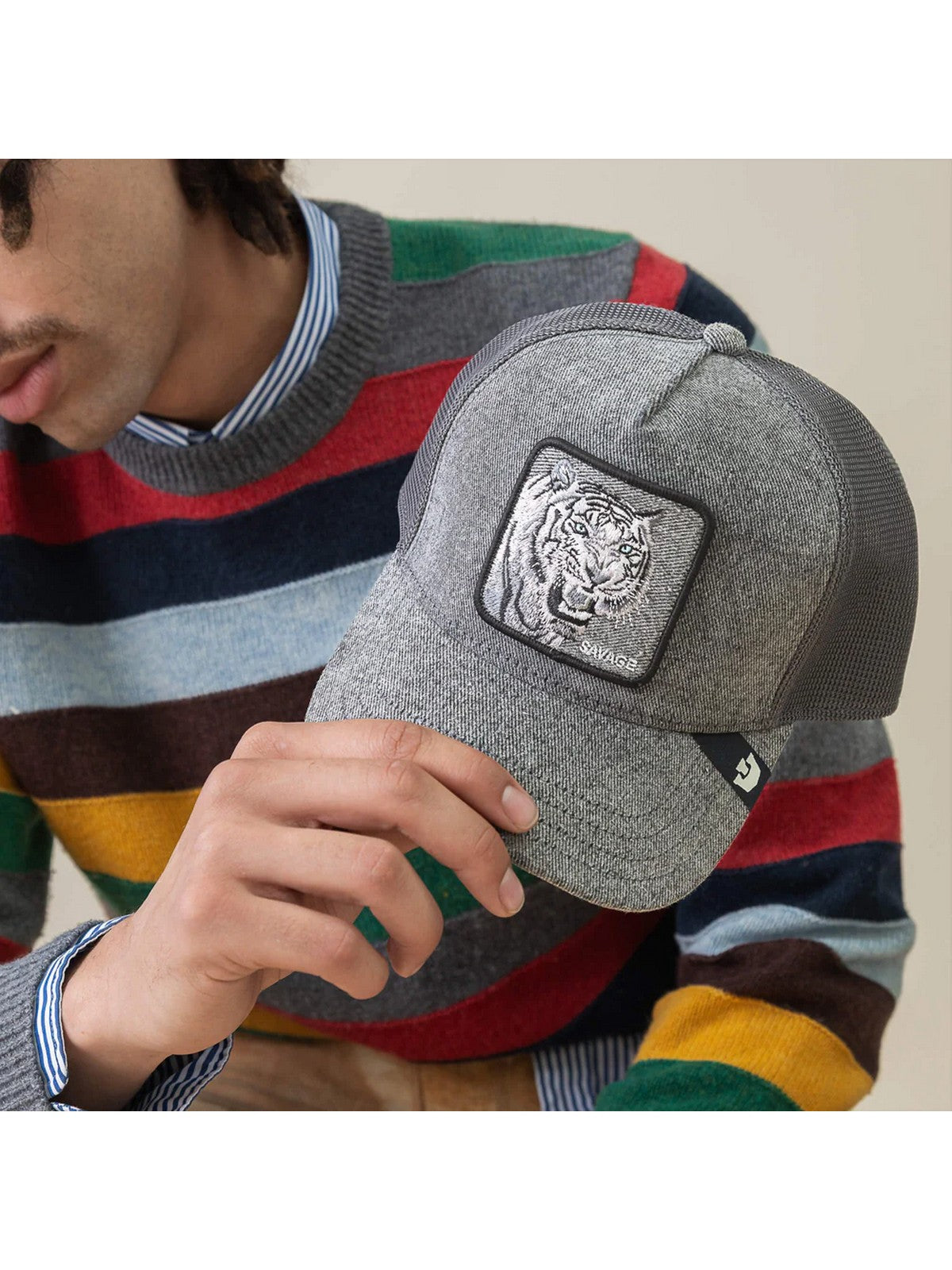 GOORIN BROS Cappello Uomo DENIM SAVAGE 101-2591 DEN GRAY DENIM