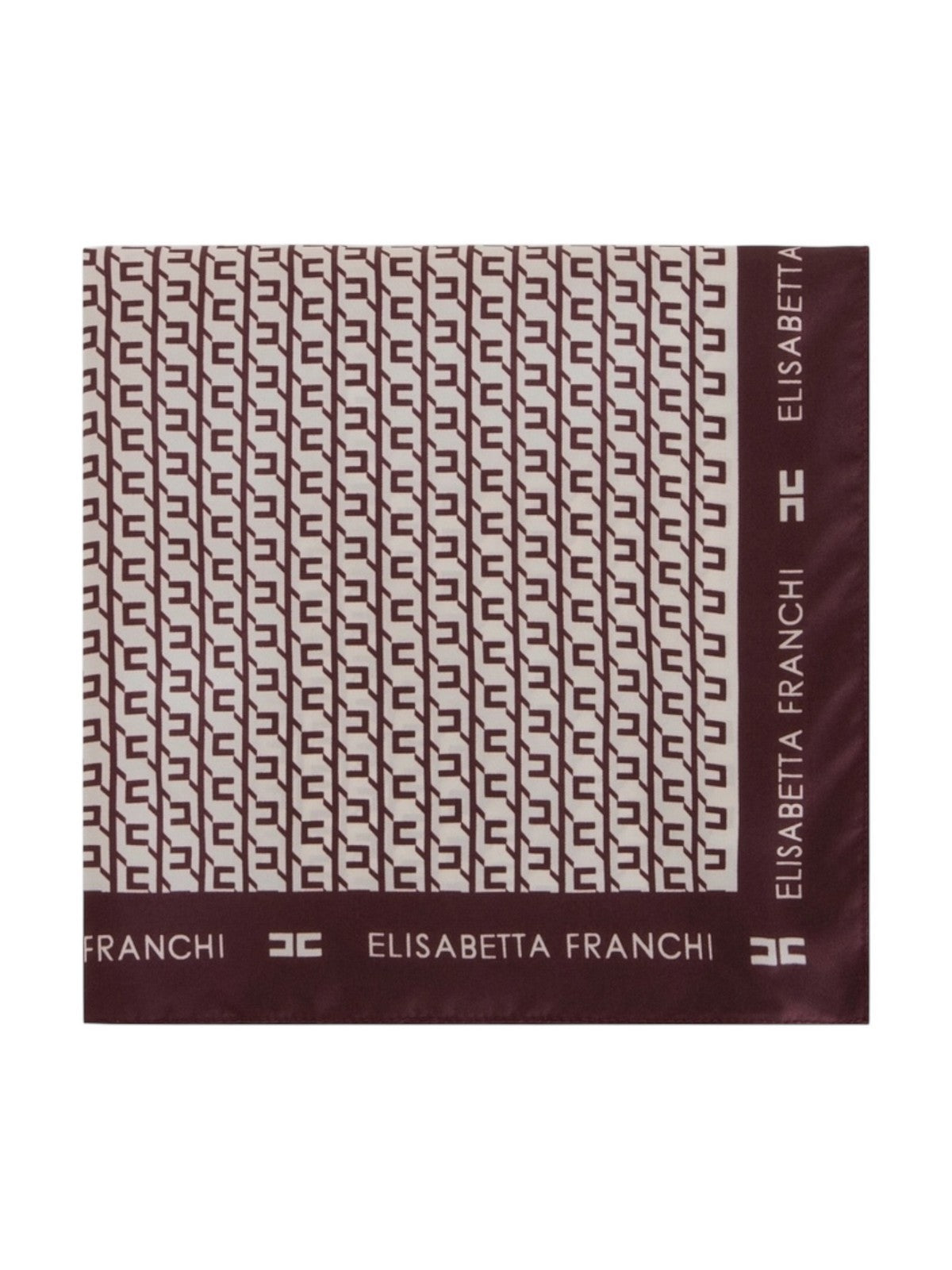 ELISABETTA FRANCHI Foulard Donna FO15F56E2 EH8 MERLOT/MILK gioboutiqueweb