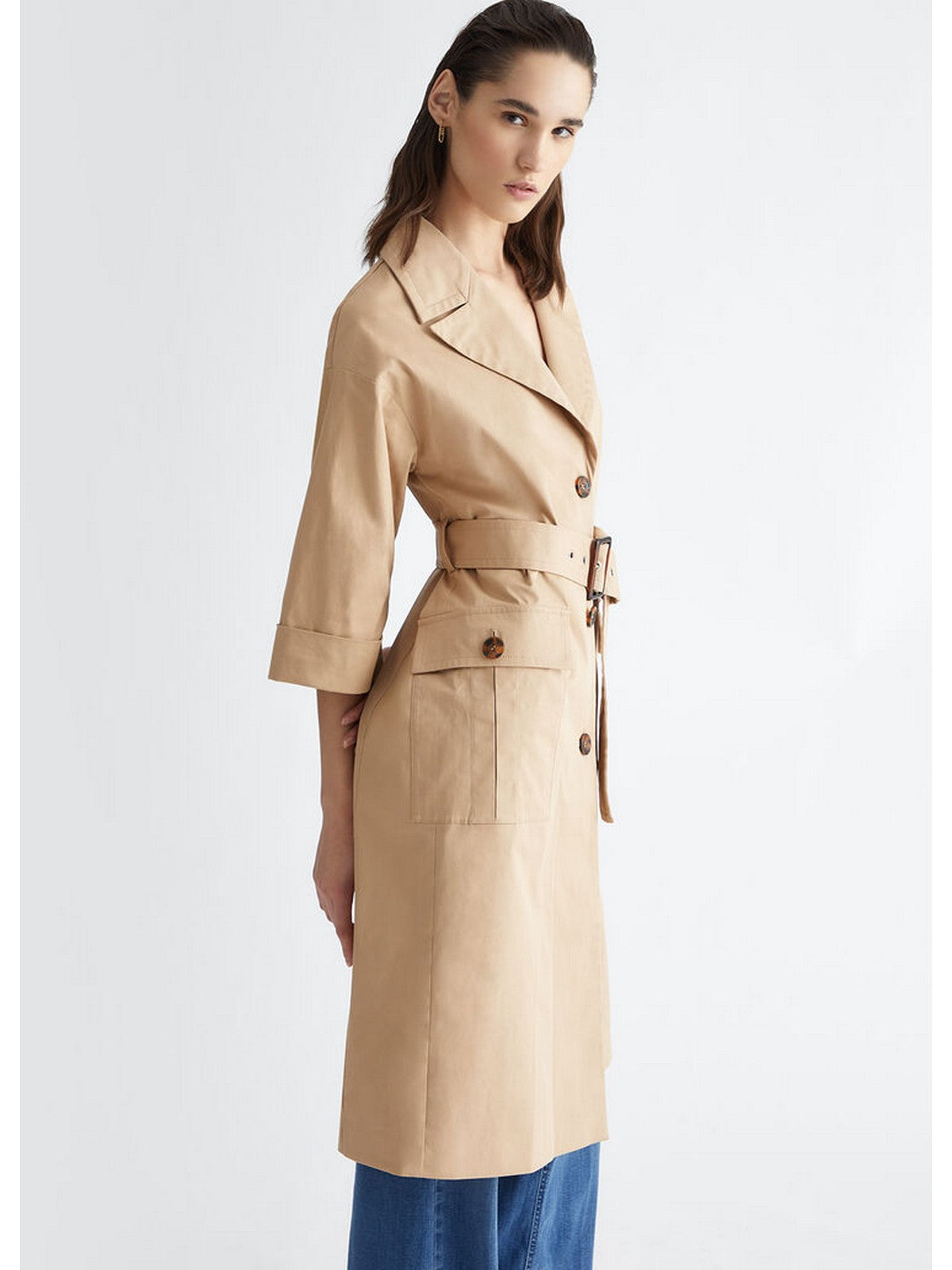LIU JO BLACK Trench Donna CA4352TS049 41209 Beige gioboutiqueweb