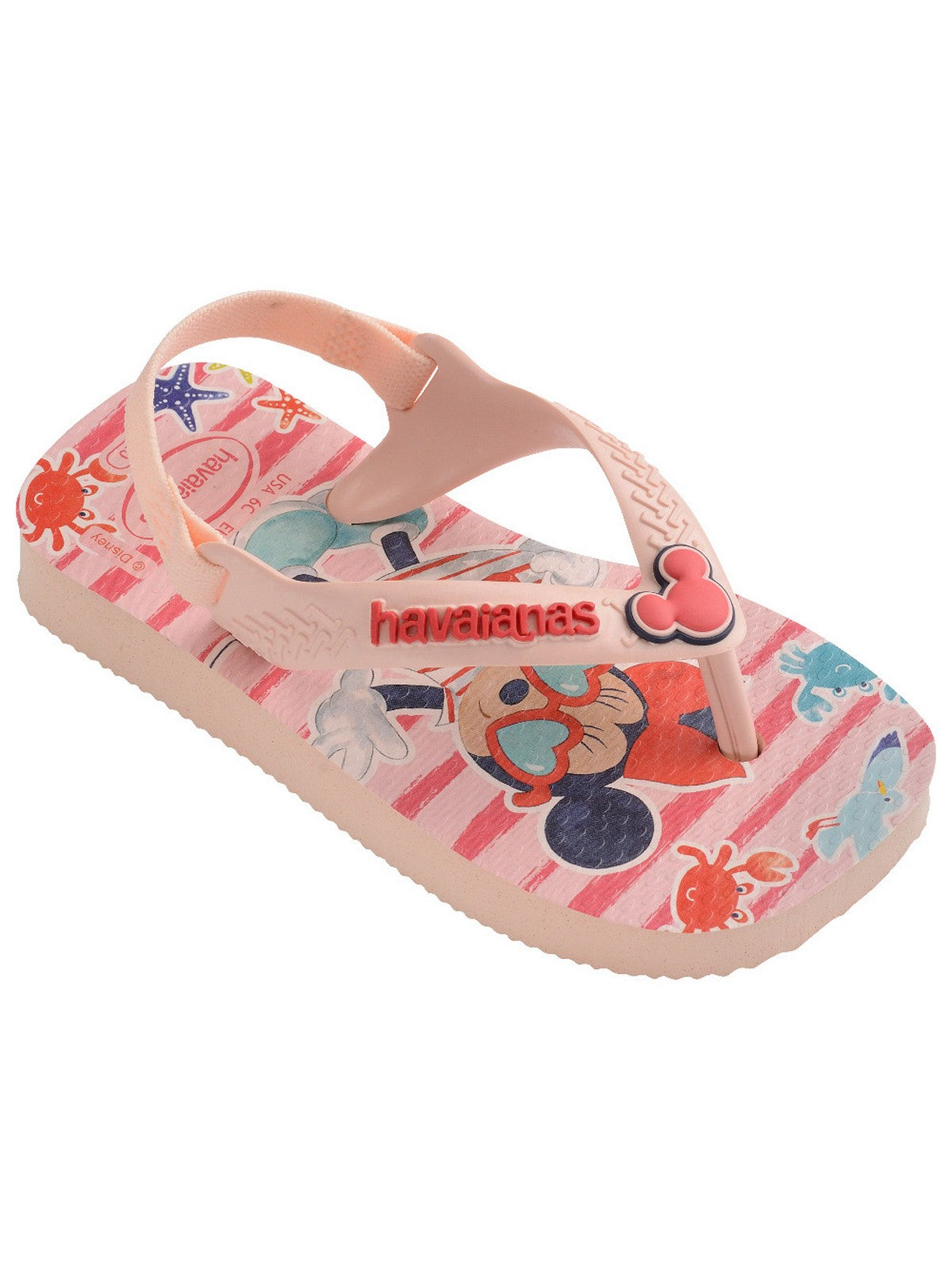 HAVAIANAS Infradito Bambine e ragazze Hav. Baby disney classic II 4137007.9994 PINK/RED gioboutiqueweb