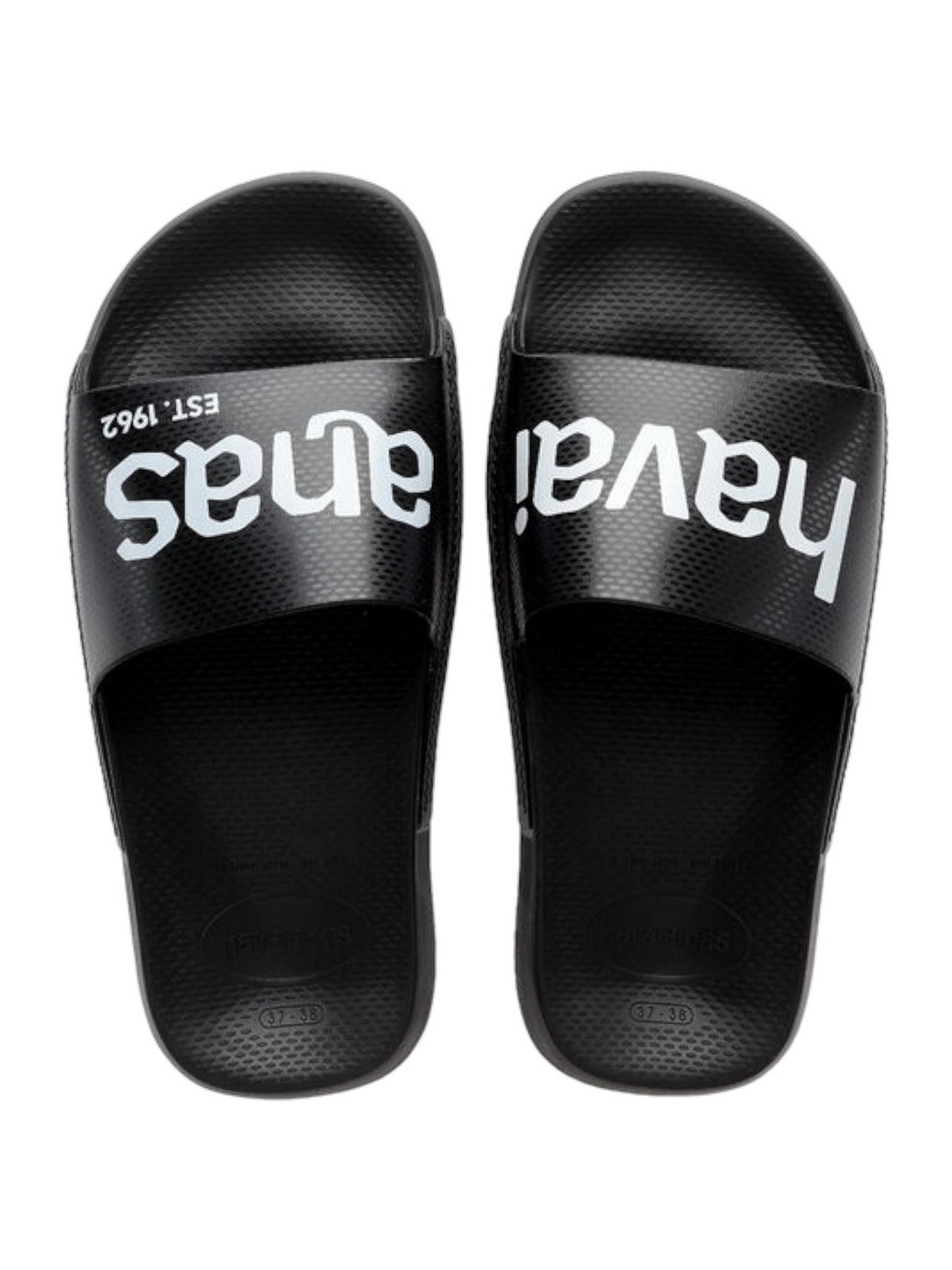 HAVAIANAS Ciabatta Unisex adulto Hav. Slide Classic Logomania 4148124.1069 Nero gioboutiqueweb