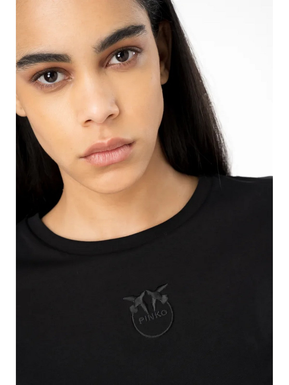 PINKO T-Shirt e Polo Donna Bussolotto 100355-A1NW Z99 Nero gioboutiqueweb