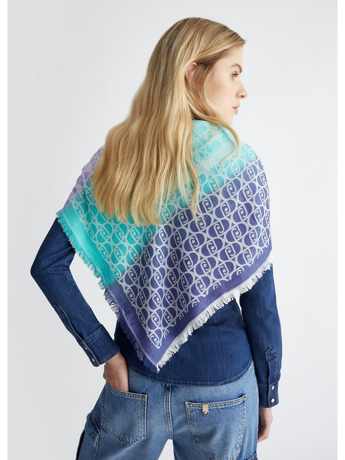 LIU JO SOFT Foulard Donna 2A4003T0300 93933 Blu gioboutiqueweb