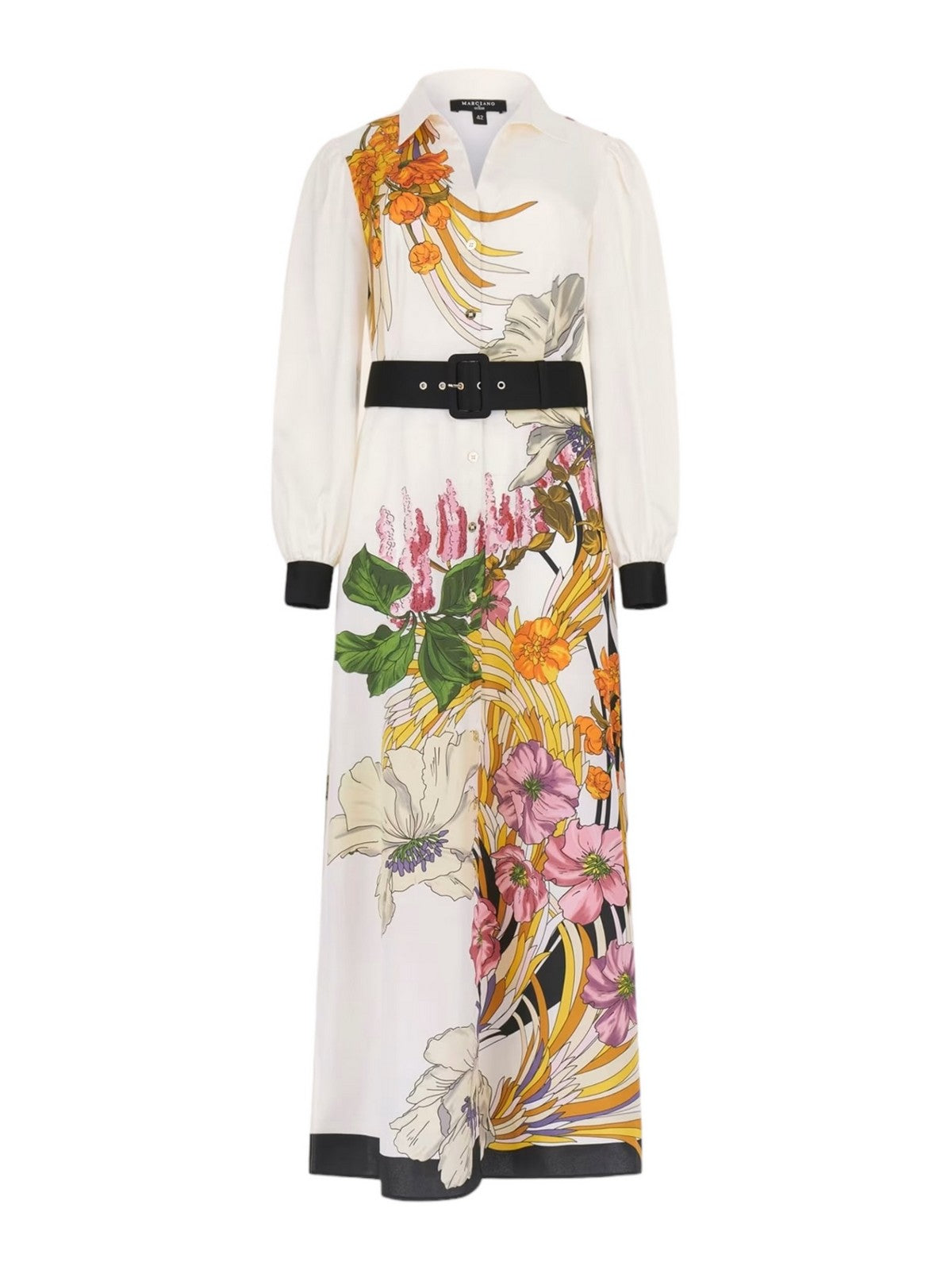 MARCIANO Abito Donna GLORIA MAXI SHIRT DR 4GGK28 7099Z P0GO Beige gioboutiqueweb