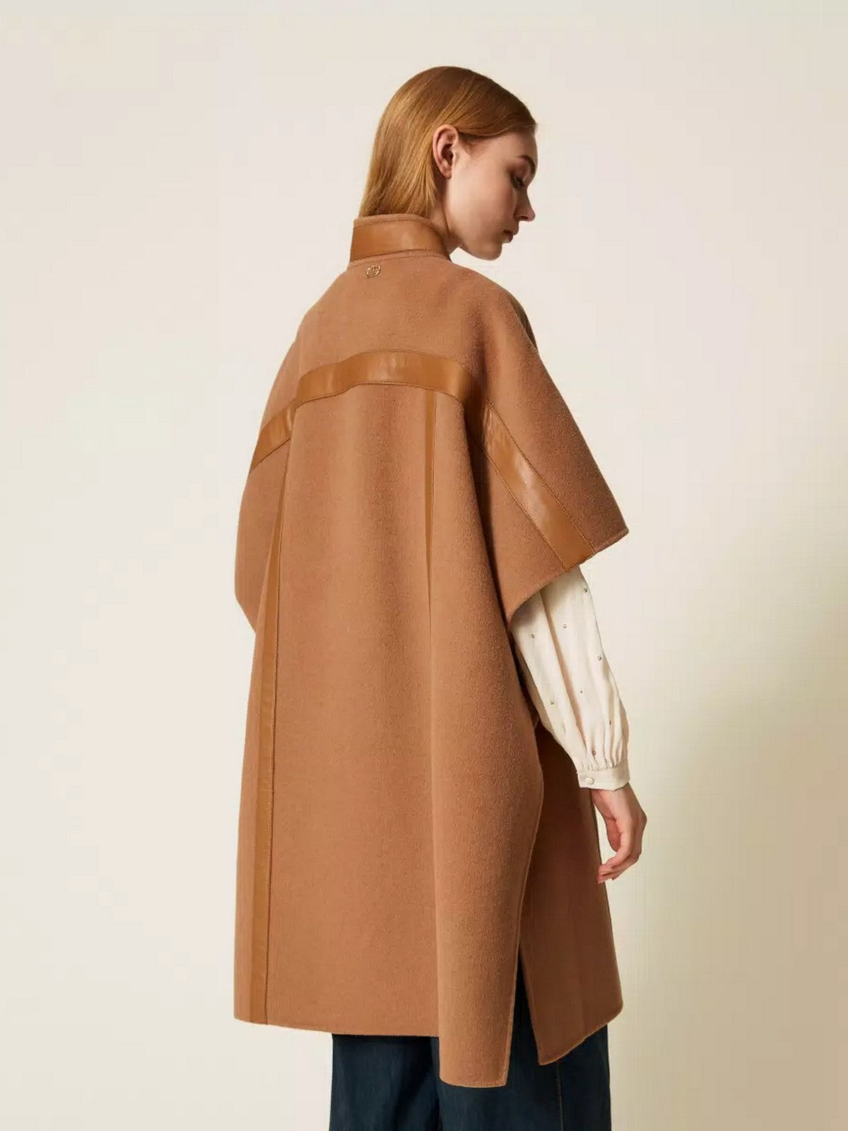 TWINSET Mantella Donna PANNO DOUBLE 252TP2073 11754 SANDY BROWN