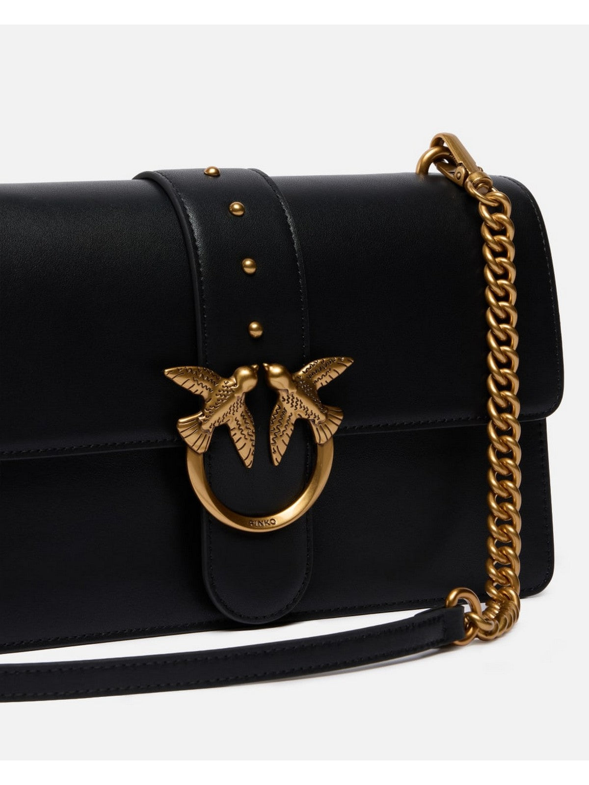 PINKO Borsa Donna LOVE ONE CLASSIC ST. CL 105857-A0F1 Z99Q NERO-ANTIQUE GOLD