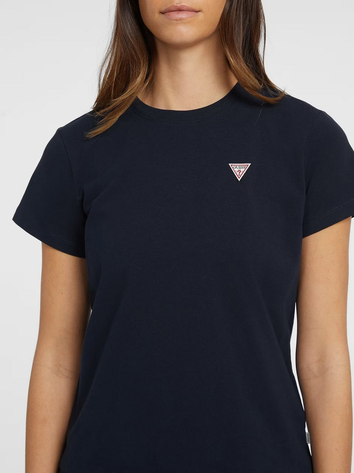 GUESS T-shirt Donna GJ SS CN REG MINI TRIANGLE TEE W4YI10 J1314 A71W Blu gioboutiqueweb