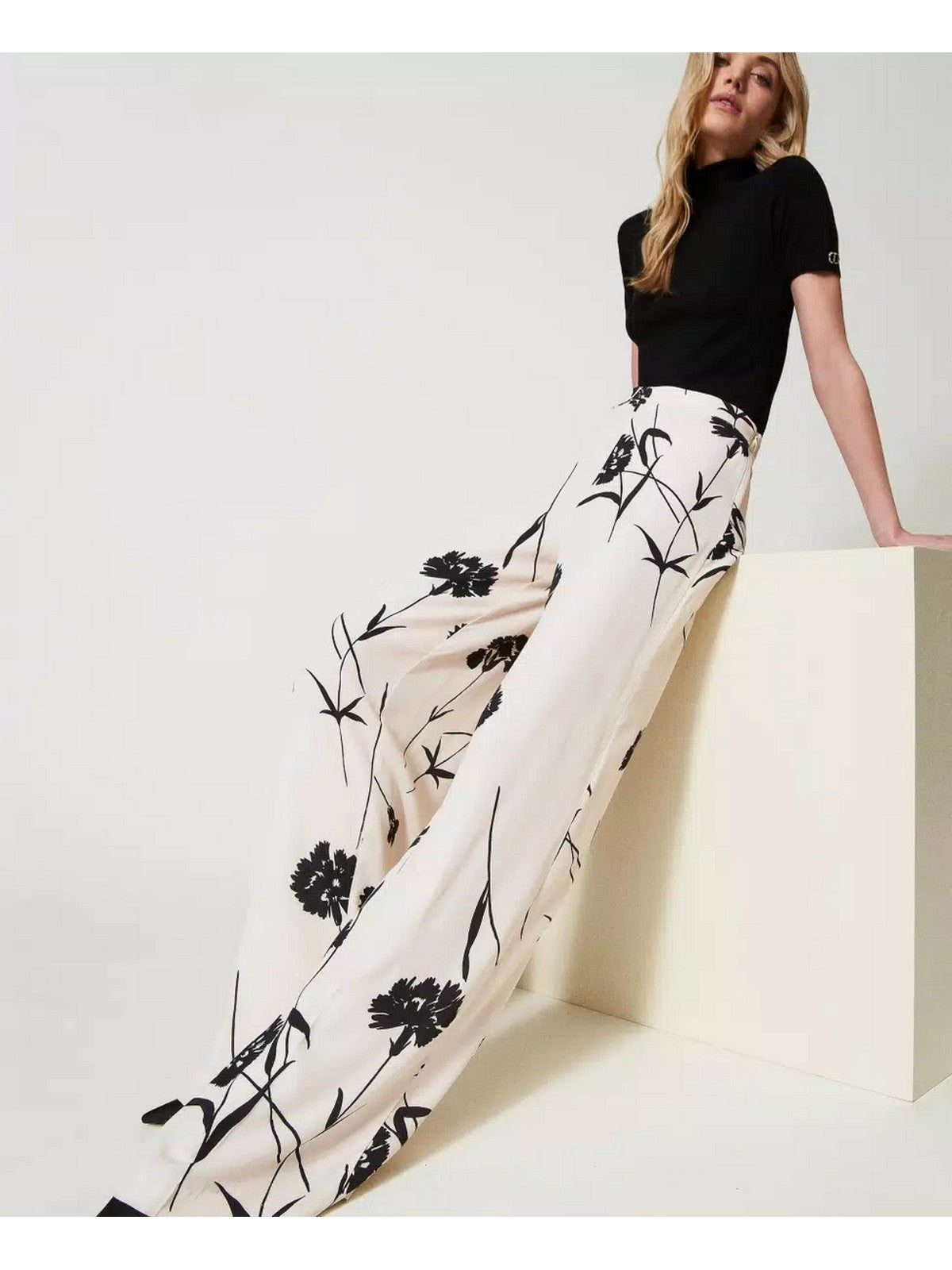 TWINSET Pantalone Donna 241TP2606 11349 Bianco