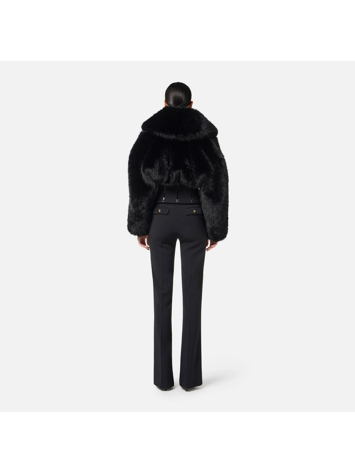 ELISABETTA FRANCHI Pantalone Donna PA14157E2 110 Nero gioboutiqueweb