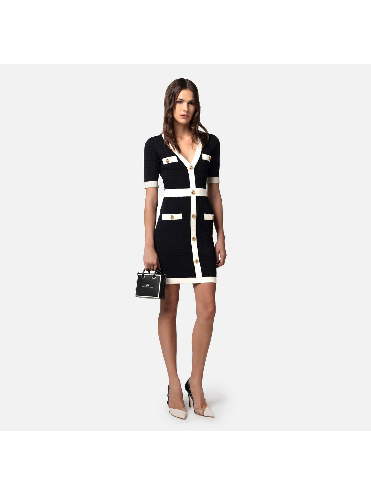 ELISABETTA FRANCHI Abito Donna AM81B42E2 110 Nero gioboutiqueweb
