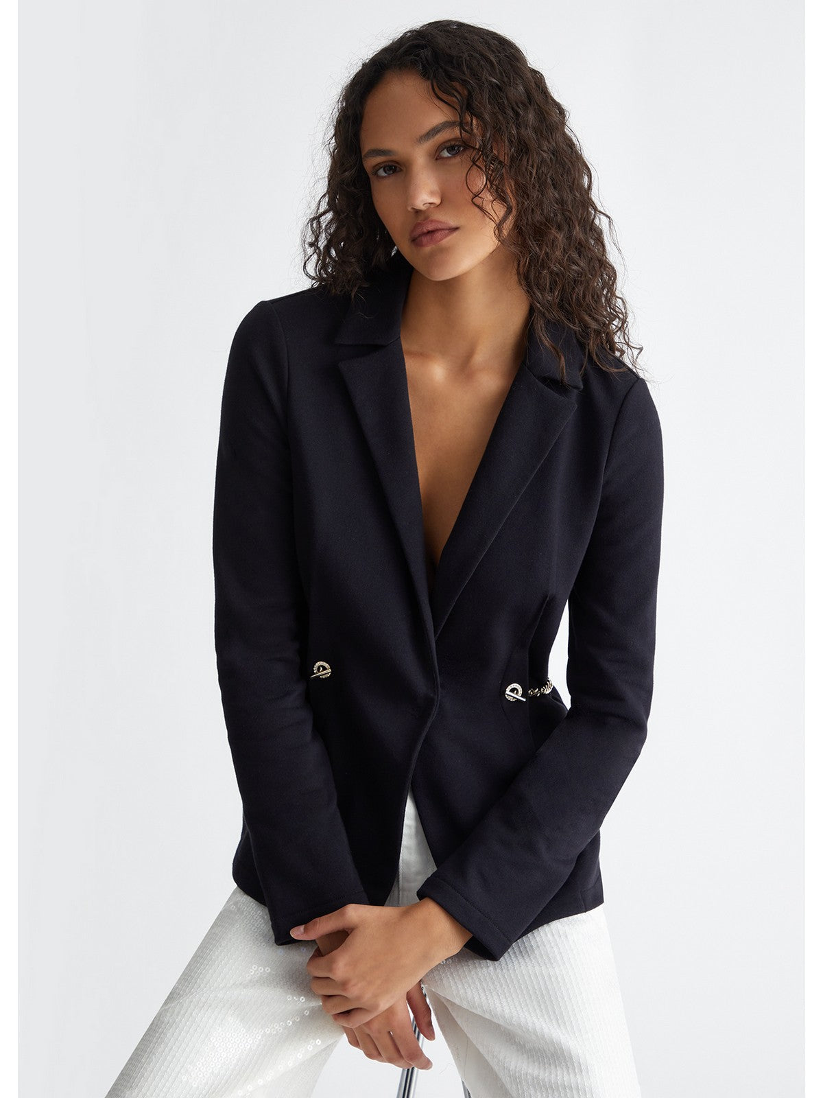 Liu Jo White Women's Jacket M4384F0583 22222 Schwarz