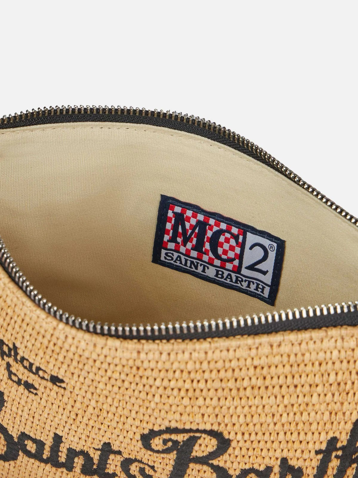 MC2 SAINT BARTH Pochette Donna PARISIENNE STRAW 03251H Beige gioboutiqueweb