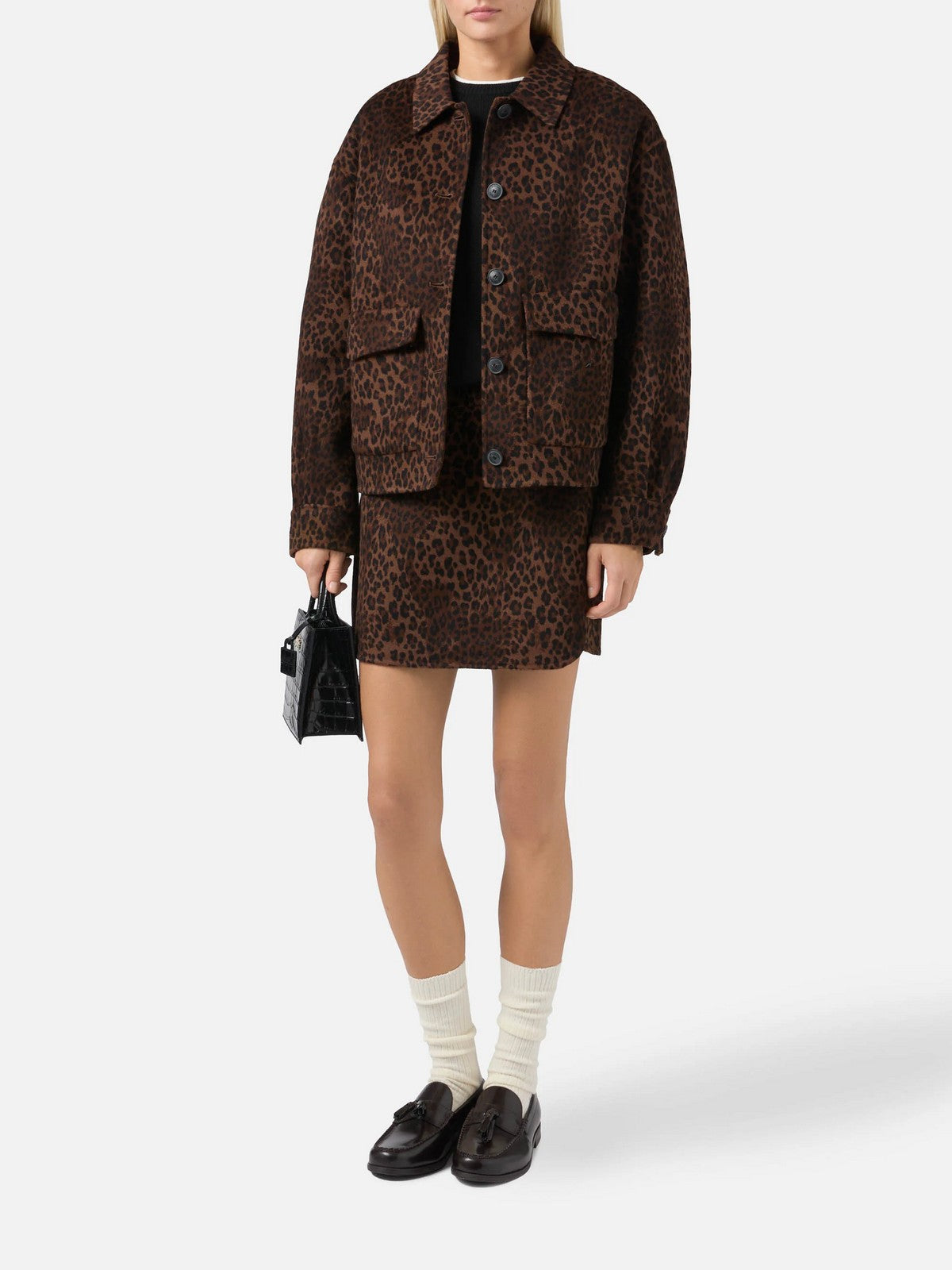 MC2 SAINT BARTH Giubbino Donna BONNIBELL DOUBLE 00006I DARK LEOPARD 18